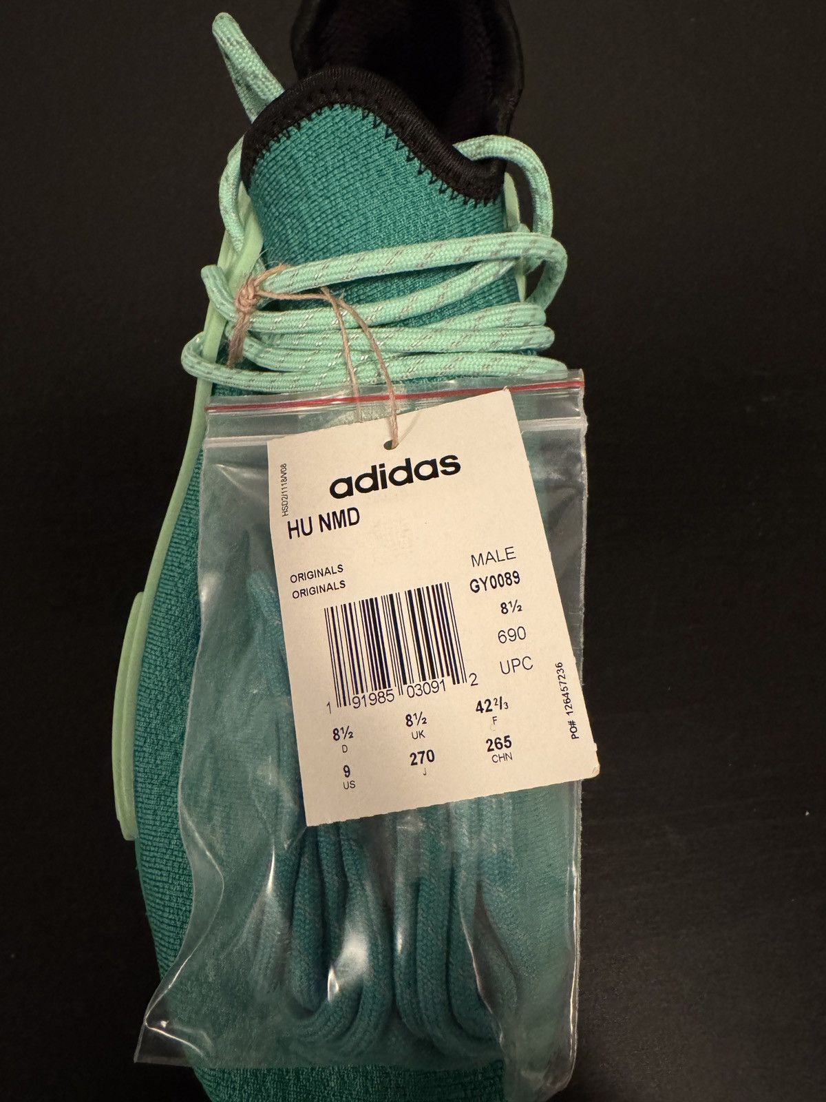 Adidas × Pharrell ADIDAS NMD HU PHARRELL GREEN COMPLEXLAND Size US 9 / EU 42 - 6 Thumbnail