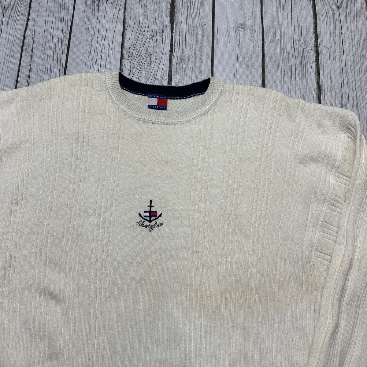 Tommy Hilfiger Vintage Tommy Hilfiger Navigator sweater Size US L / EU 52-54 / 3 - 3 Thumbnail