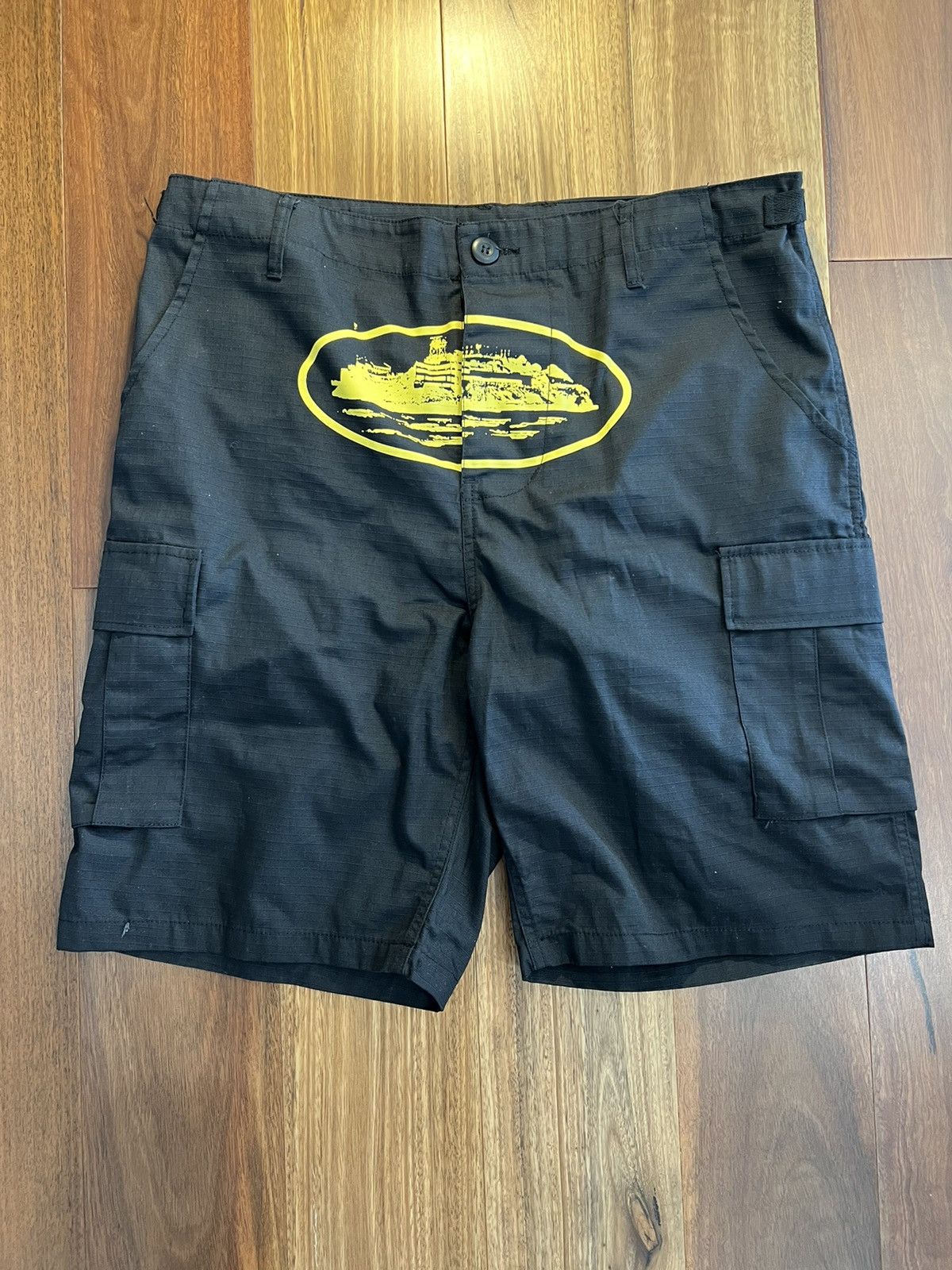 Corteiz Guerillaz Cargo Pants Navy