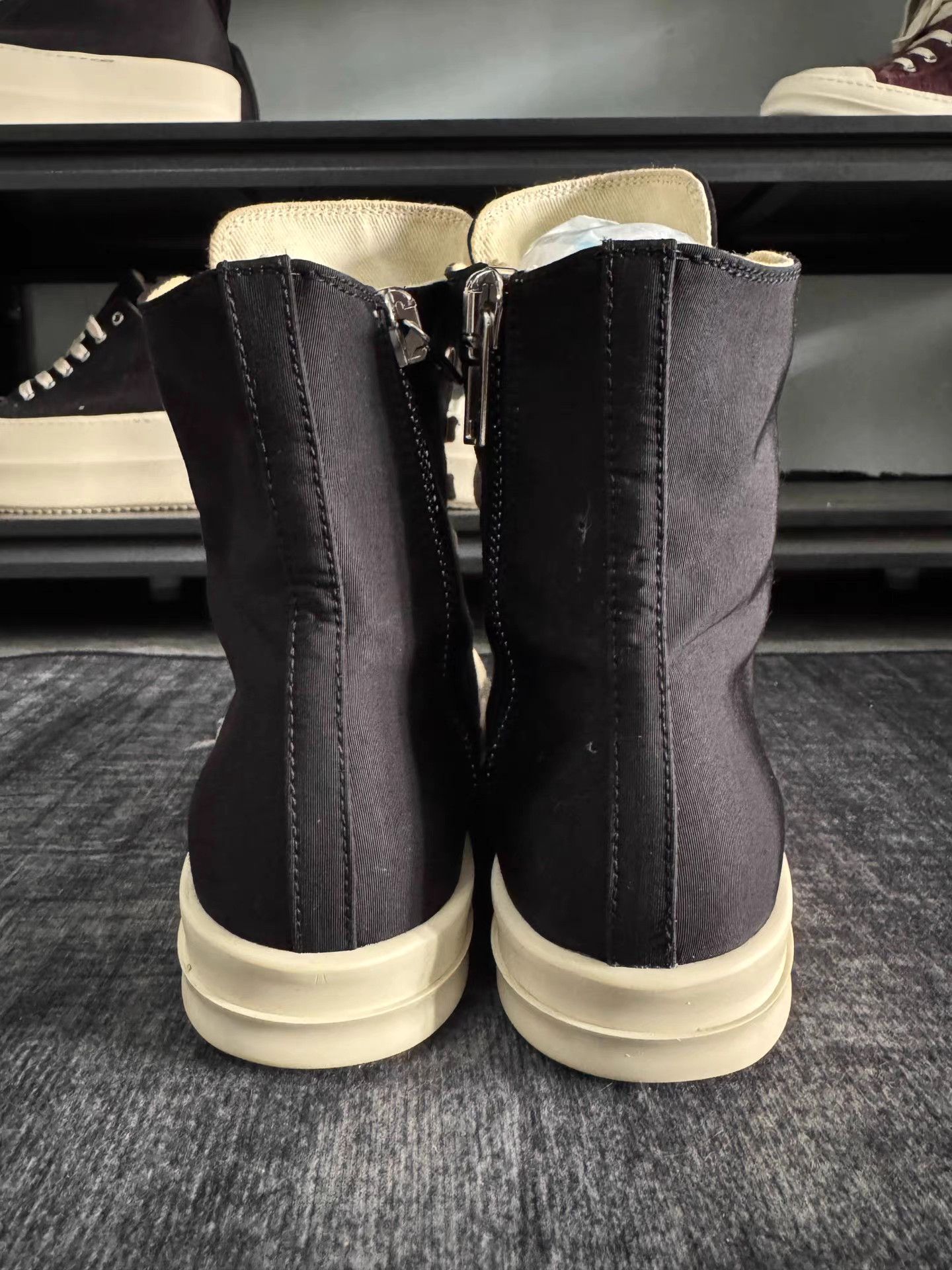 Rick Owens rick owens Satin White Lace-up Turbo Cyclops Size US 7.5 / IT 37.5 - 4 Thumbnail