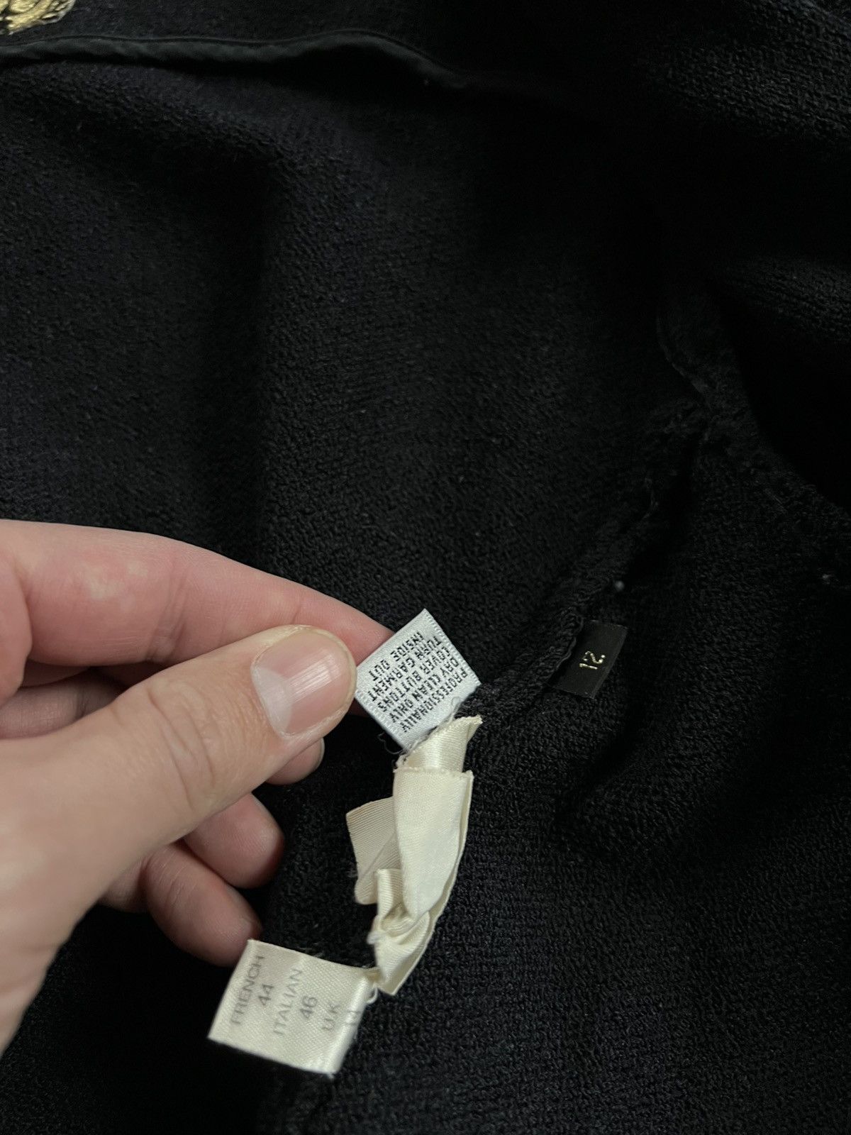 St. John St John Basics Black Santana Knit One-Button Blazer Jacket Size L / US 10 / IT 46 - 8 Thumbnail