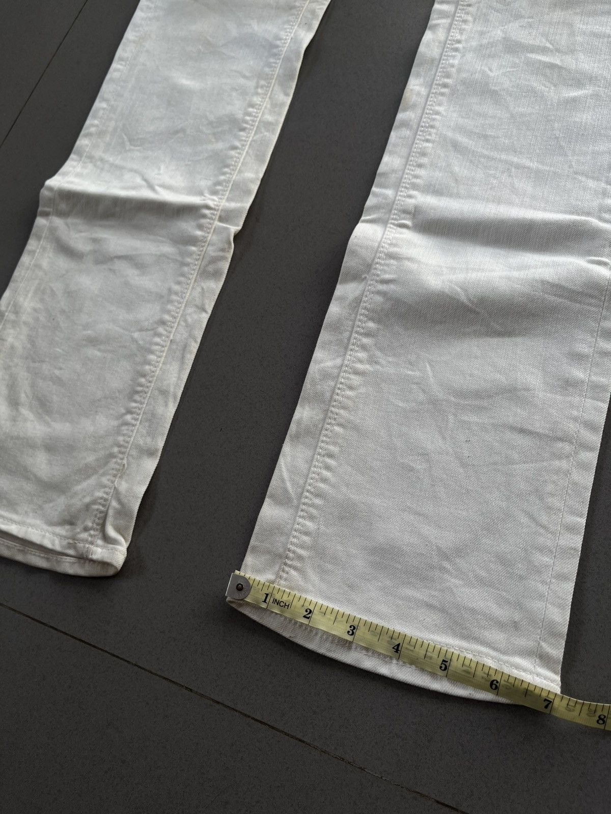 14th Addiction JAPANESE FUGA 2000s VINTAGE DENIM WHITE PANTS JEANS VKEI Size US 29 - 14 Thumbnail