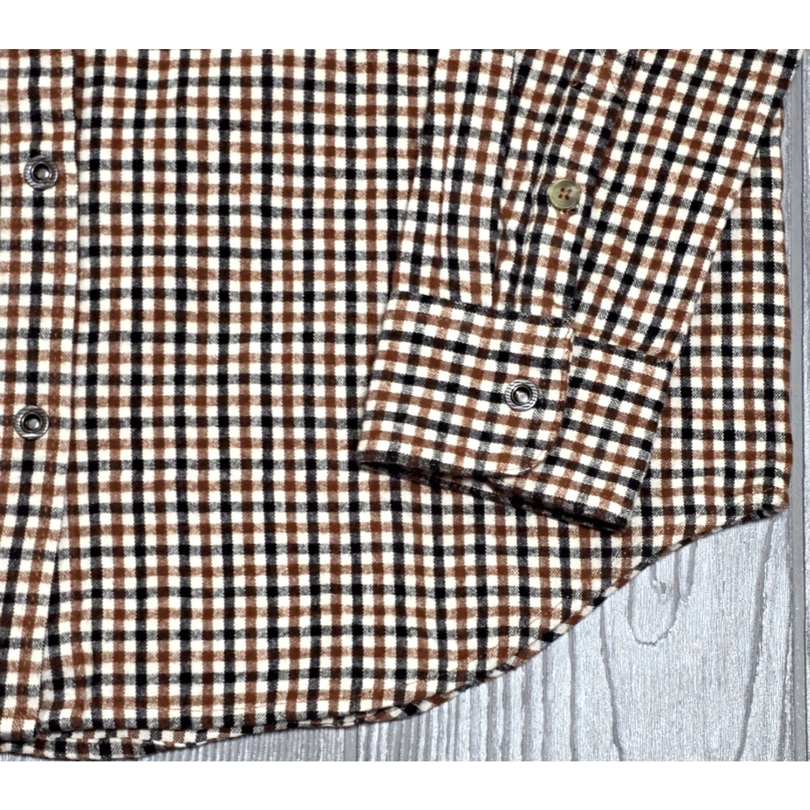 Prana PRANA Golden Canyon Flannel Organic Check Button Up Snap Shirt Tawny Women M NWT Shirts Women M Blue Plaid Snap Button-Up Casual Shirt Size M / US 6-8 / IT 42-44 - 4 Thumbnail