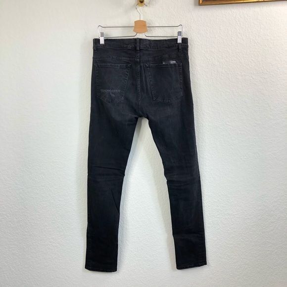 Eleven Paris Eleven Paris Elvis Black Wash Distressed Patch Repaired Jean Size US 32 / EU 48 - 2 Thumbnail