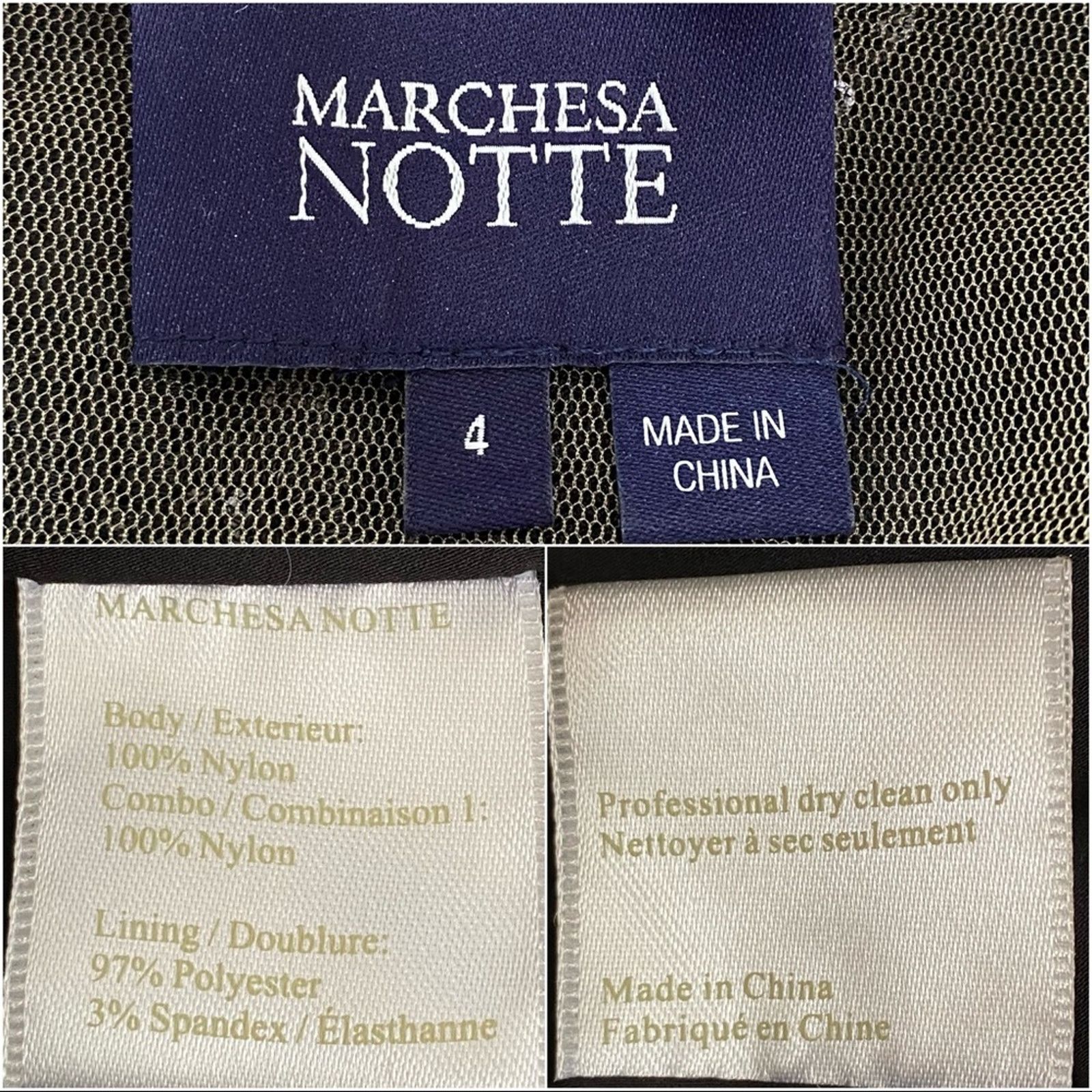 Marchesa Marchesa Notte Runway Collection Sequin Mesh Dress Size 4 Size S / US 4 / IT 40 - 13 Thumbnail