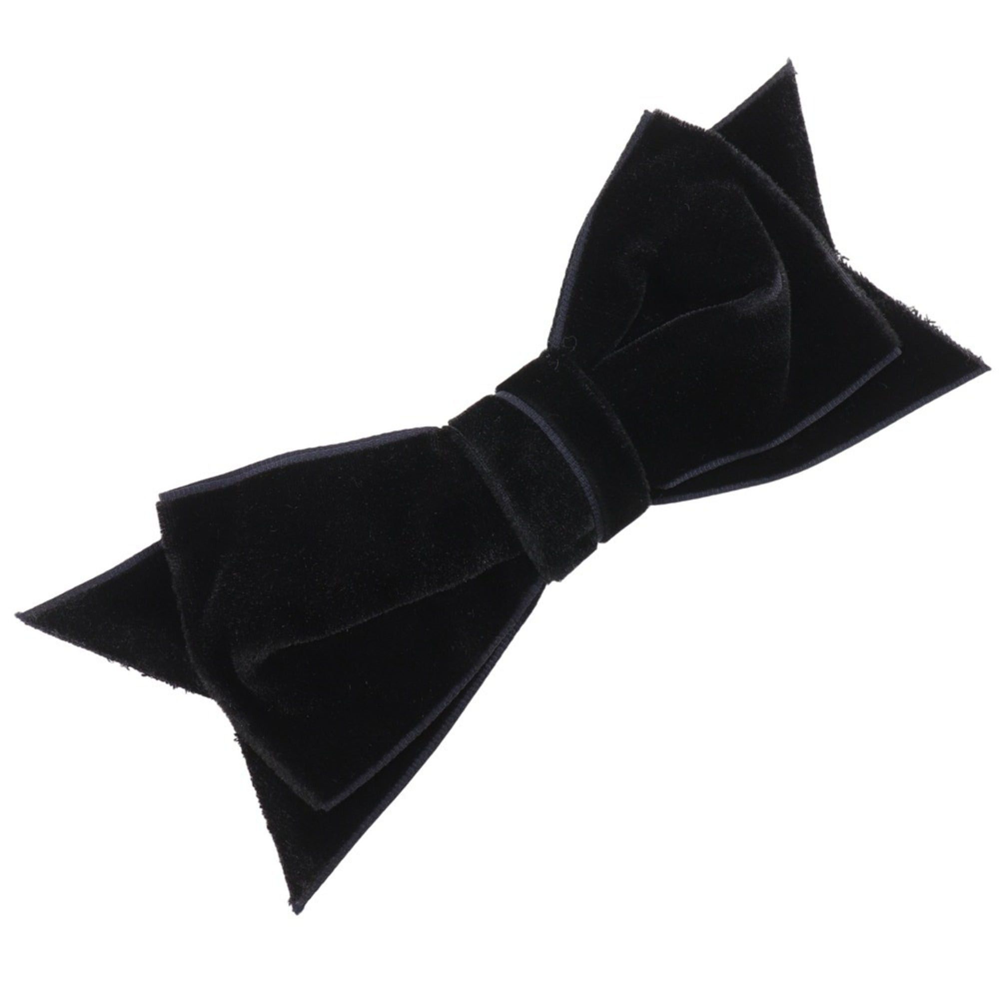 Chanel CHANEL Ribbon Brooch Velvet Black Approx. 17g Women's Size ONE SIZE - 1 Thumbnail