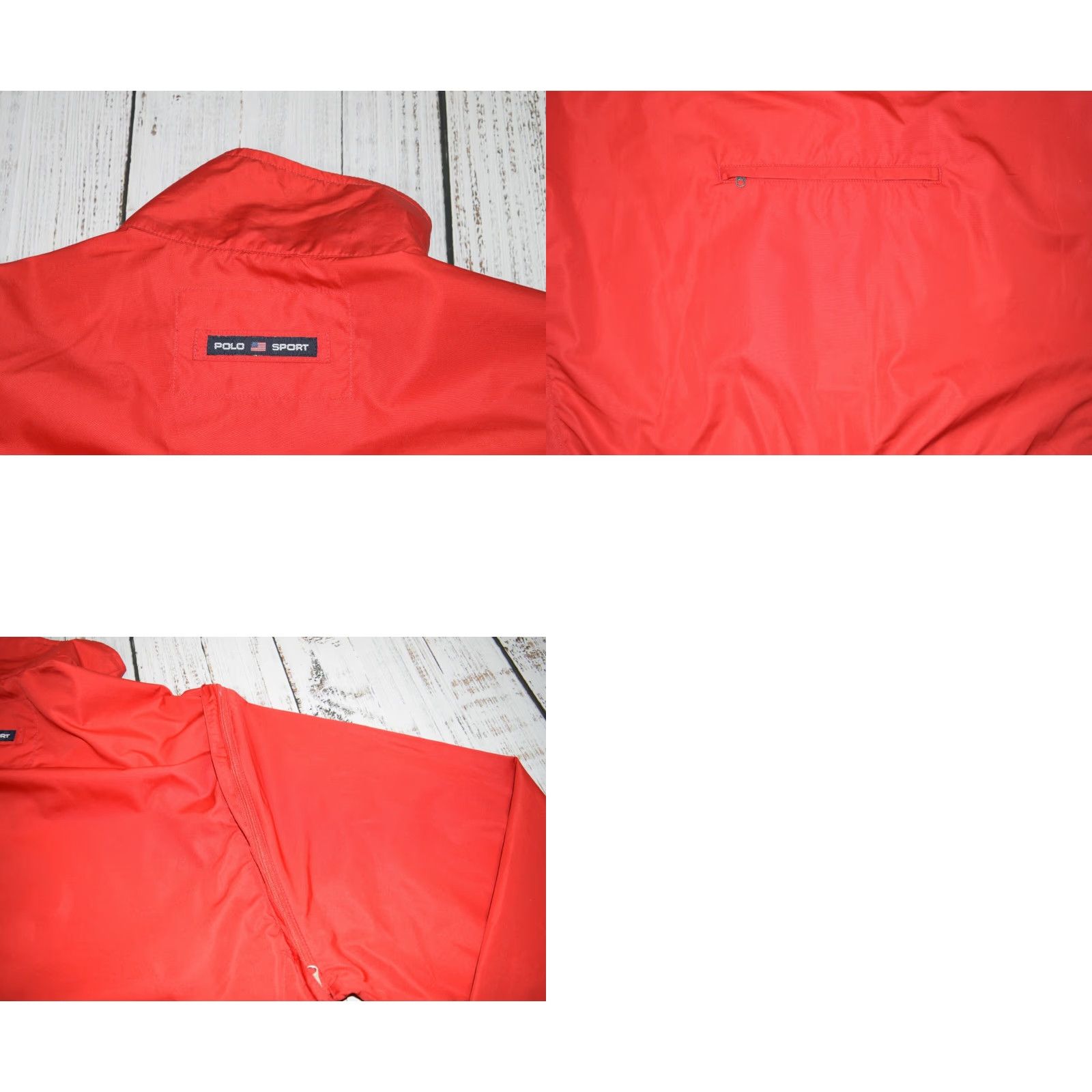 Vintage VINTAGE Polo Sport Windbreaker Jacket Red 2-IN-1 Removable Sleeves Vest L Mens Regular Size US L / EU 52-54 / 3 - 8 Thumbnail