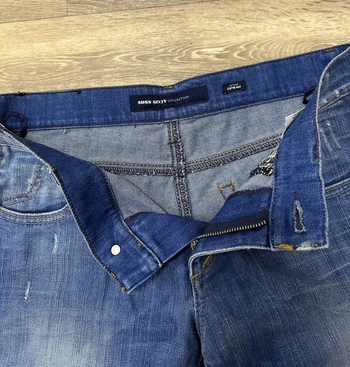 Miss Sixty Women’s Miss Sixty Flared Jeans Size M Blue Avant-Garde Size 28" / US 6 / IT 42 - 6 Thumbnail