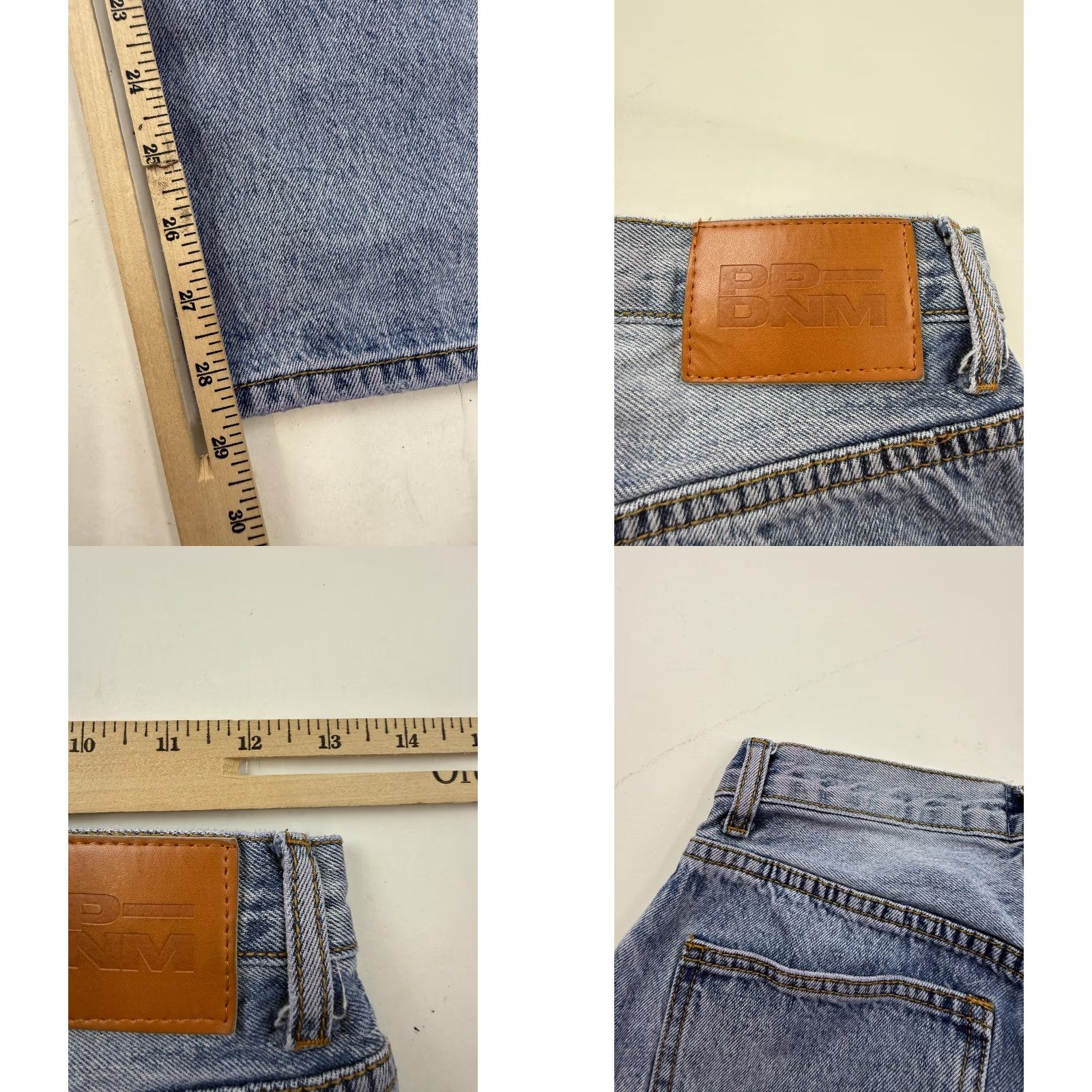 PRINCESS POLLY Princess Polly Jeans Womens 2 Light Wash High Rise Straight Leg Denim Relaxed Size 26" / US 2 / IT 38 - 8 Thumbnail