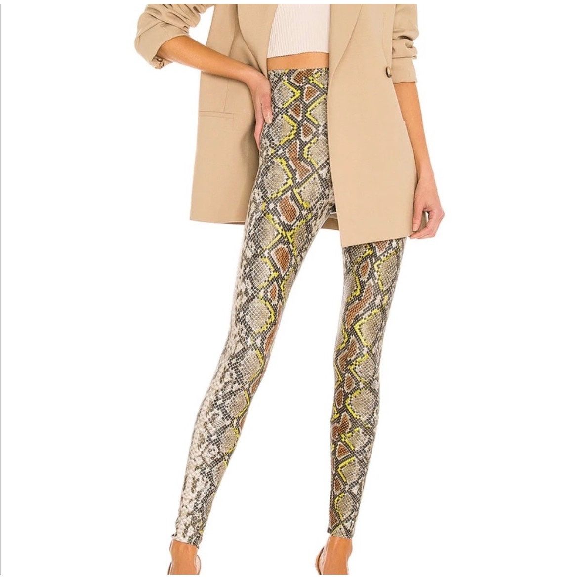 Commando Commando Control Neon Snake Faux Leather Animal Legging NWT Size 25" / US 0 / IT 36 - 1 Thumbnail