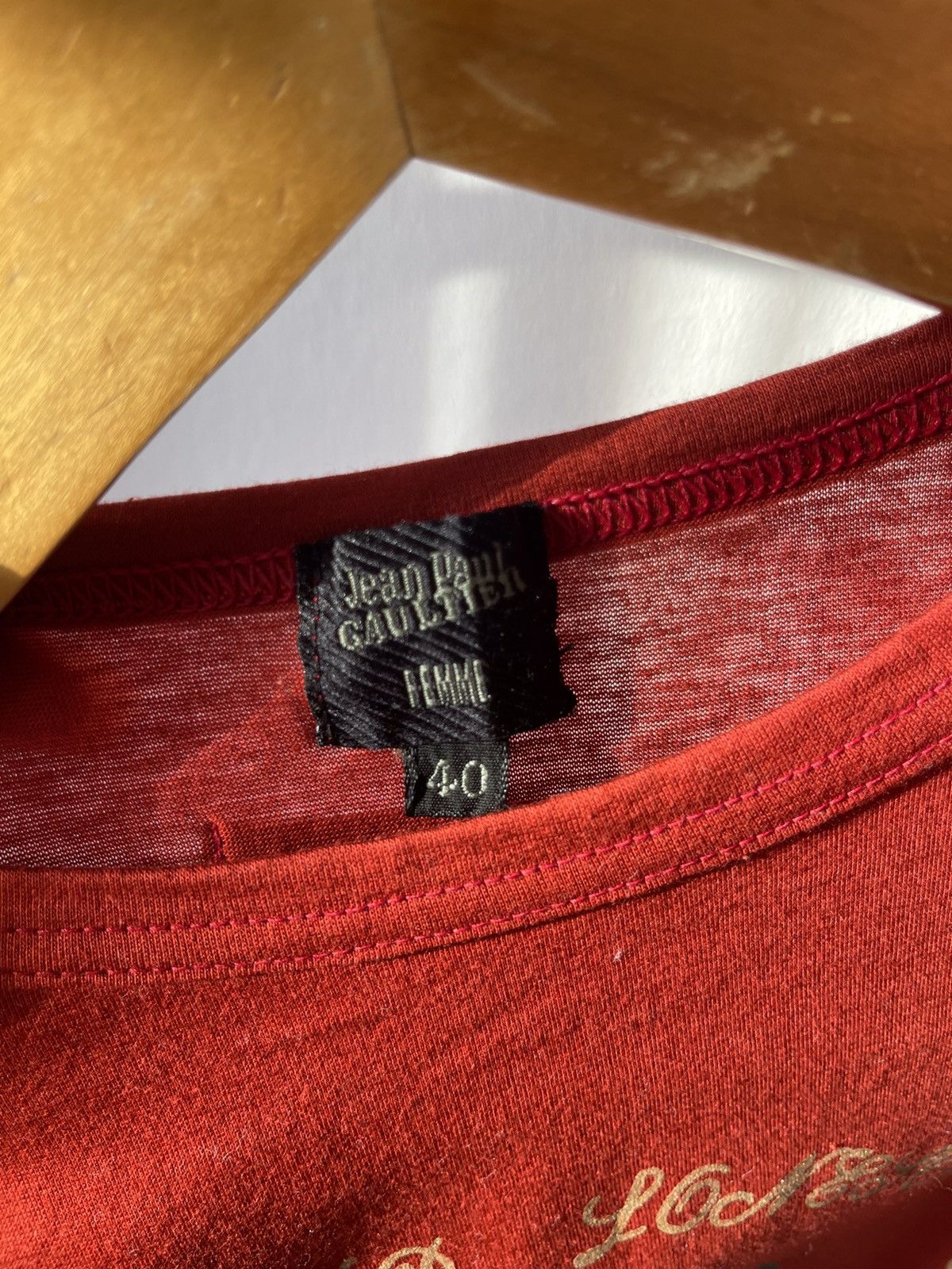 Jean Paul Gaultier 90s Jean Paul Gaultier Femme Tee Size S / US 4 / IT 40 - 10 Thumbnail