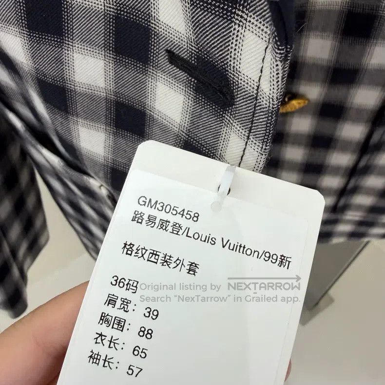 Louis Vuitton Louis Vuitton Plaid single-breasted blazer Size XS / US 0-2 / IT 36-38 - 9 Thumbnail