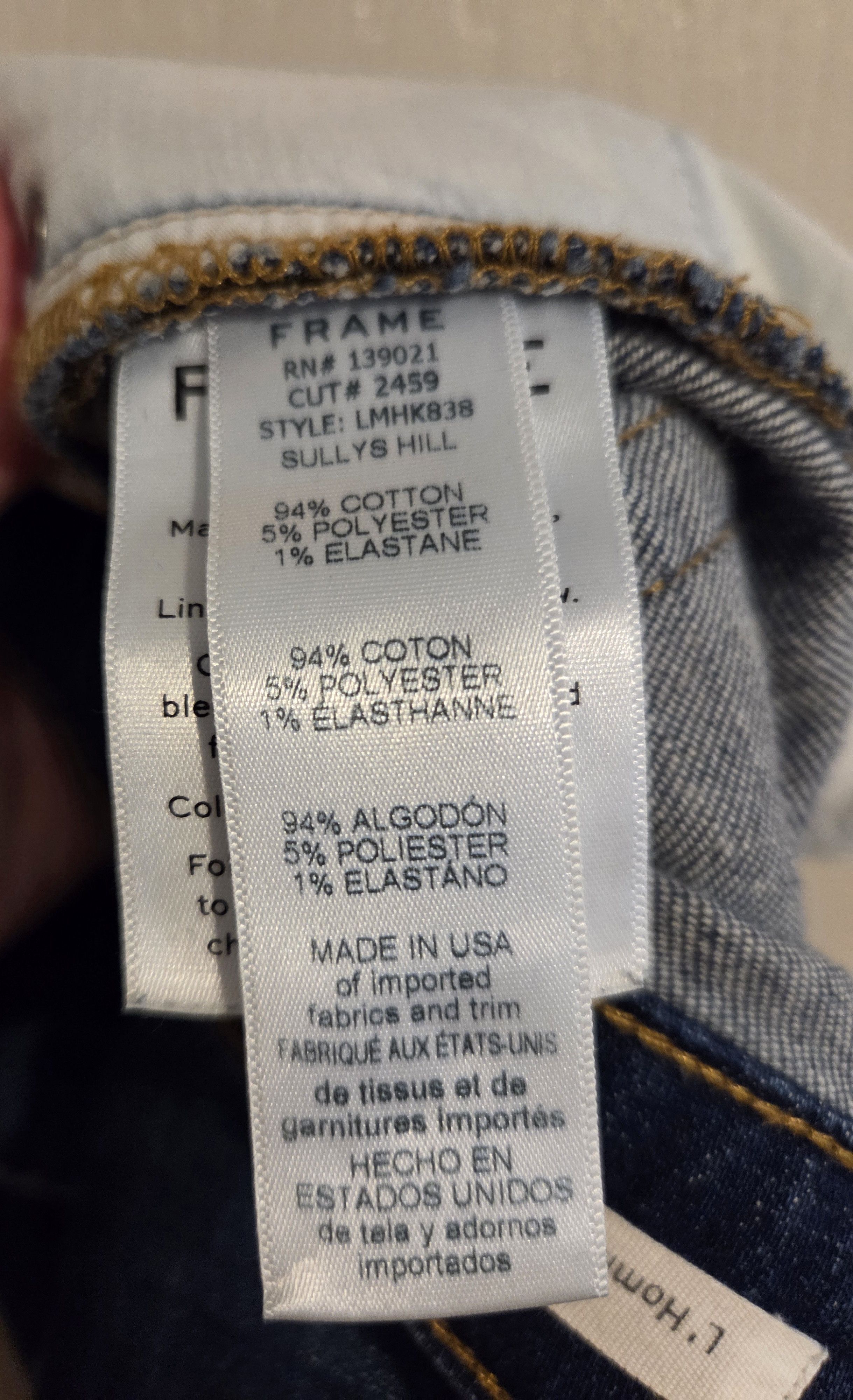 Frame L Homme Skinny Sully Hill wash Size US 31 - 6 Thumbnail