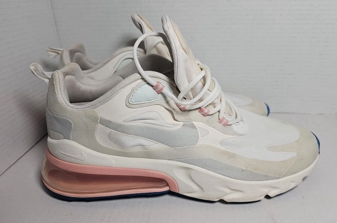 Nike RARE Nike Air Max 270 React Summit White Ghost Aqua Size 9 Size US 9 / IT 39 - 1 Thumbnail