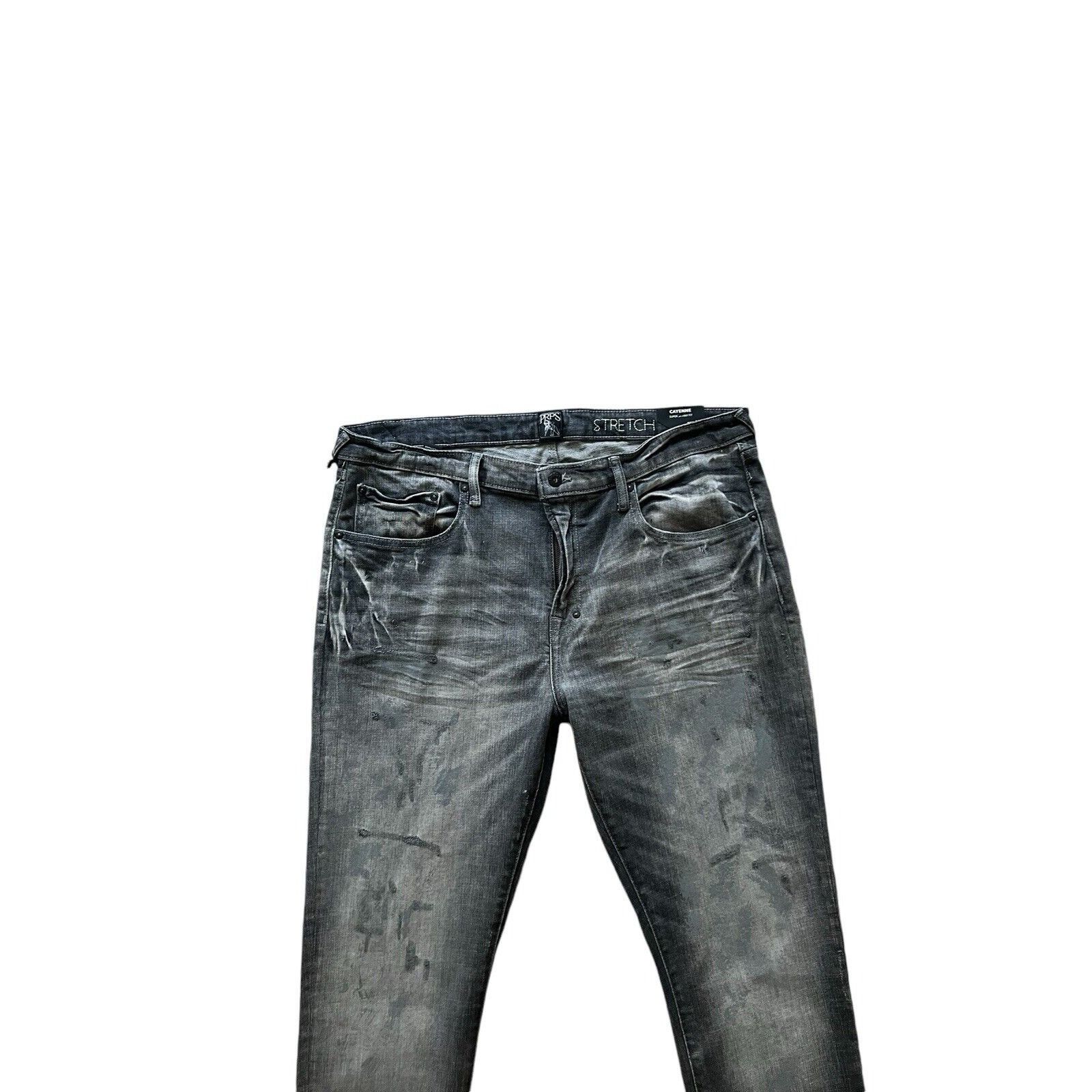 PRPS Cayenne Skinny Men Stretch Jeans Grey $248 Size 40/32