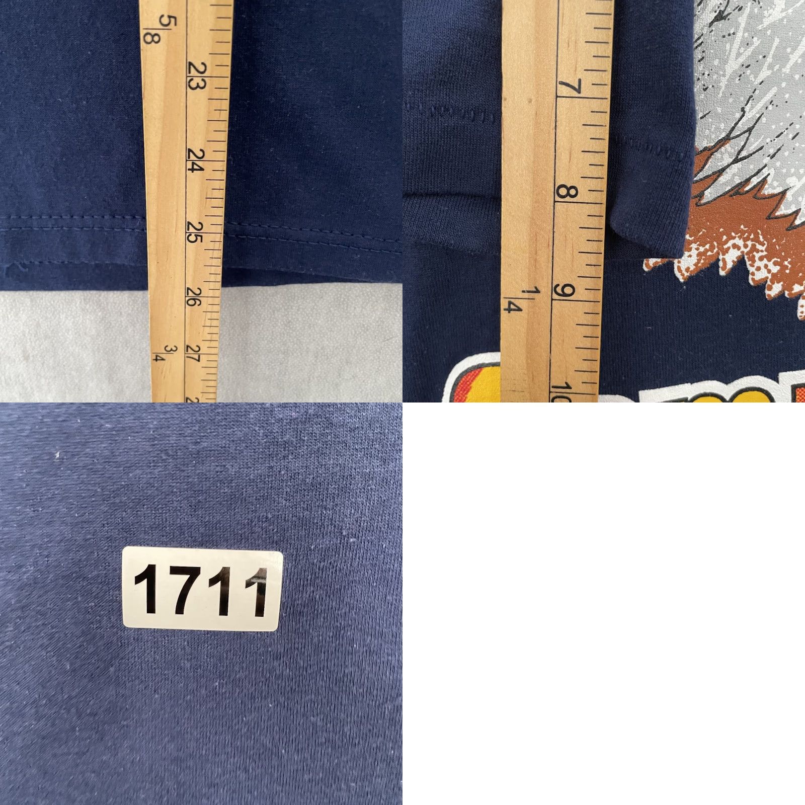 Soffe VINTAGE Camp Blanding Florida National Guard Eagle T-Shirt Adult Medium Blue Army Military 90s Mens Size US M / EU 48-50 / 2 - 8 Thumbnail