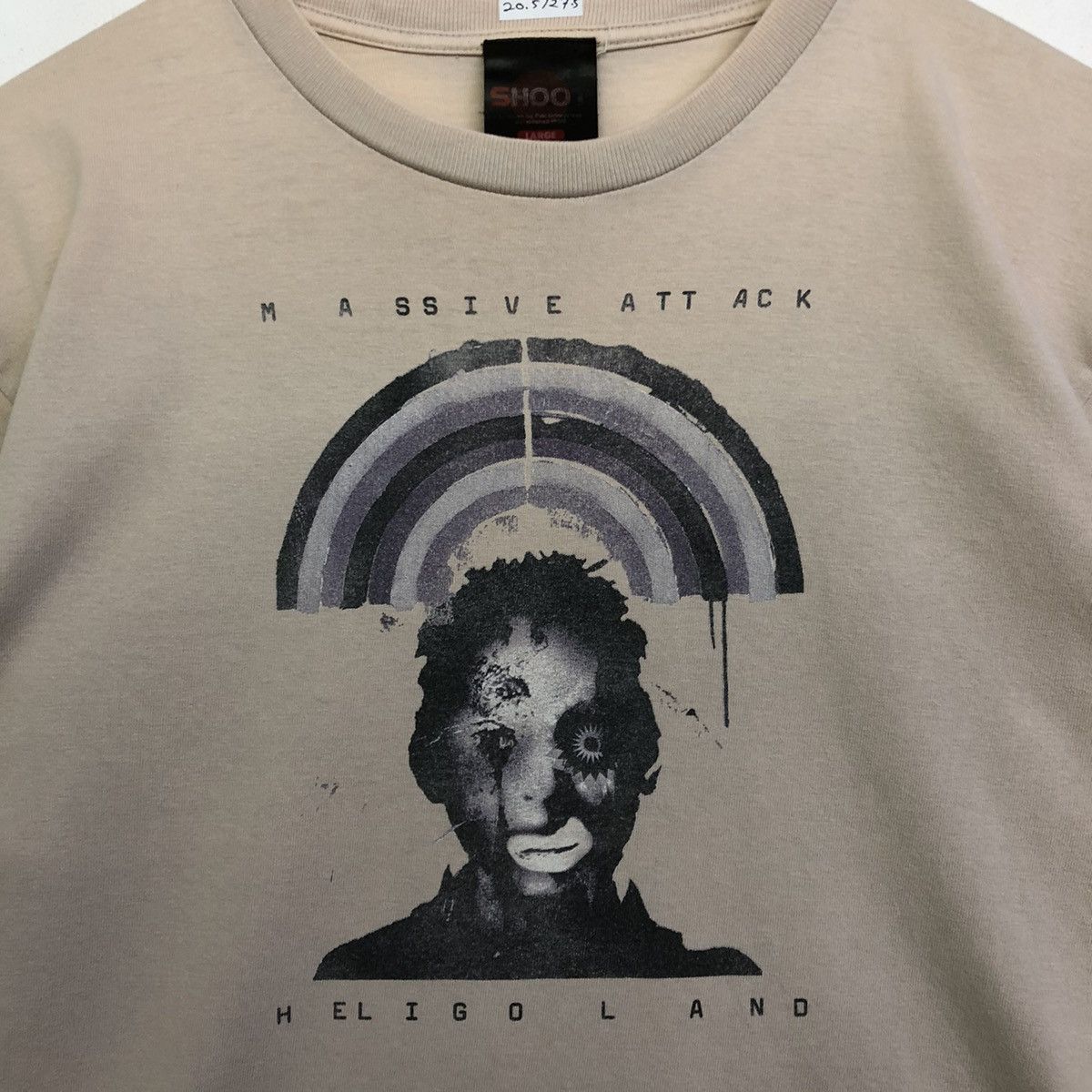 Band Tees × Vintage Vintage Massive Attack UK Band Heligo Land Album Shirt Size US L / EU 52-54 / 3 - 3 Thumbnail
