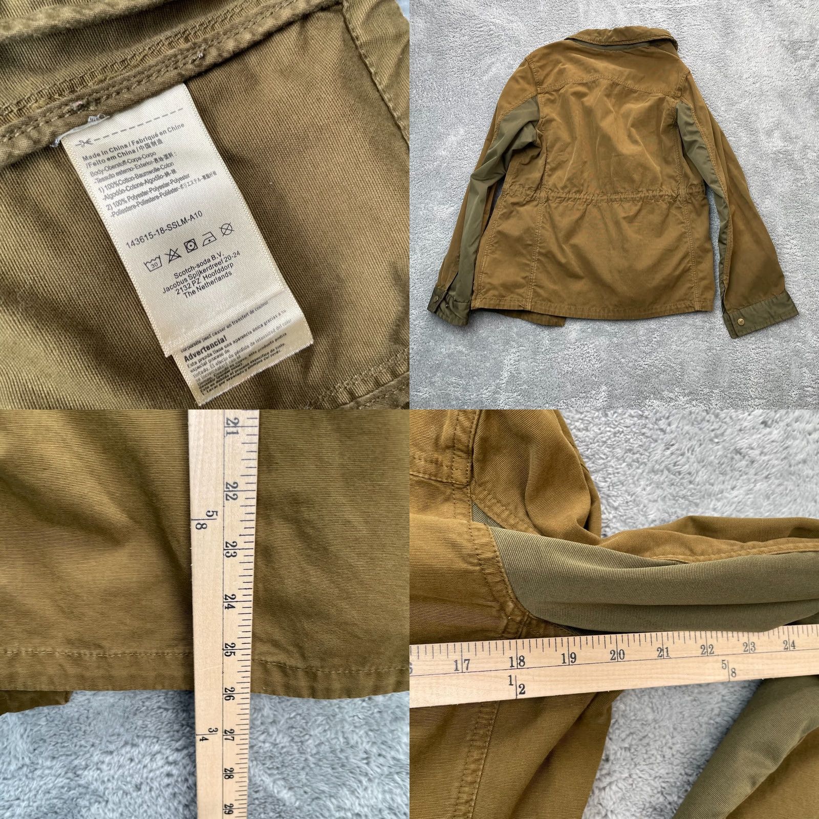 Scotch & Soda Scotch & Soda Jacket Mens Medium Brown Utility Military Chore Work Coat Army Size US M / EU 48-50 / 2 - 9 Thumbnail
