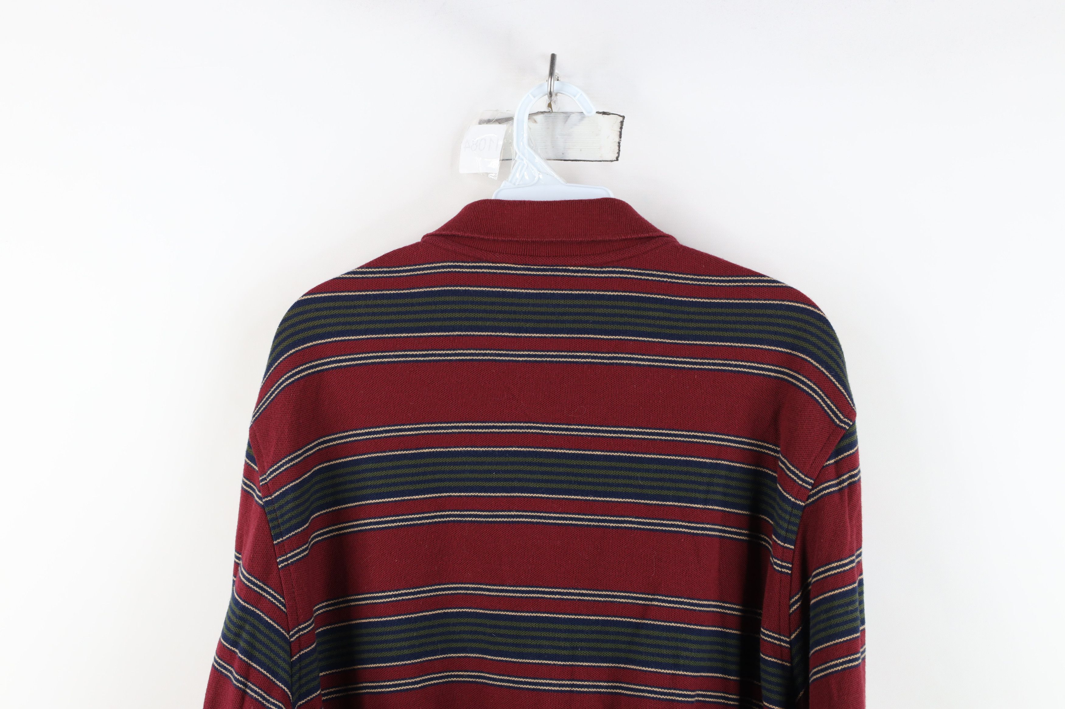 Lands' End Vintage 90s Lands End Block Long Sleeve Rugby Polo Shirt Size US L / EU 52-54 / 3 - 11 Thumbnail
