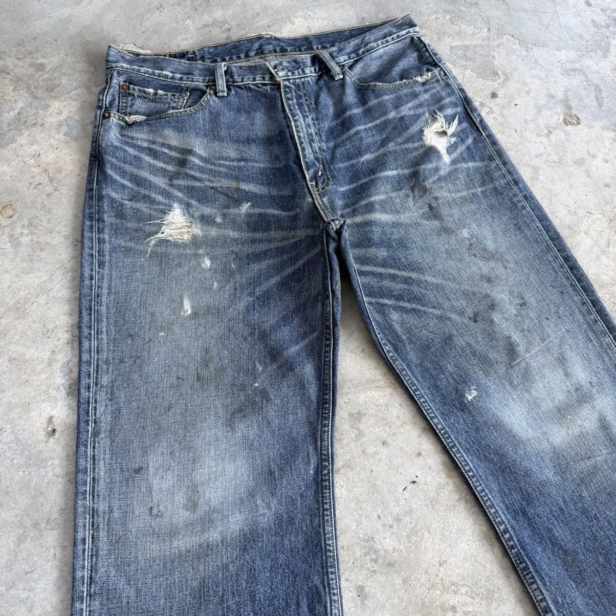 Levi's Vintage Clothing W36x33 Vintage Levi's 502 Faded Denim Jean Pants Size US 36 / EU 52 - 5 Thumbnail