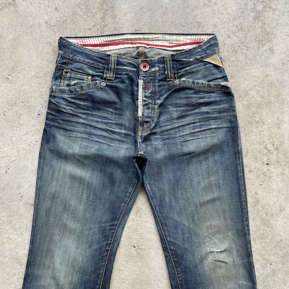 Jean × Replay × Vintage W32💥 Vintage Replay FLARE Faded Jeans Pants BOOTCUT Denim Size US 32 / EU 48 - 3 Thumbnail