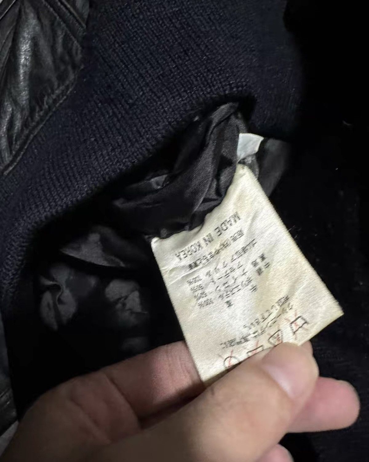 Kansai Yamamoto Kansai Yamamoto 1990s Leather Bomber Jacket Size US L / EU 52-54 / 3 - 8 Thumbnail