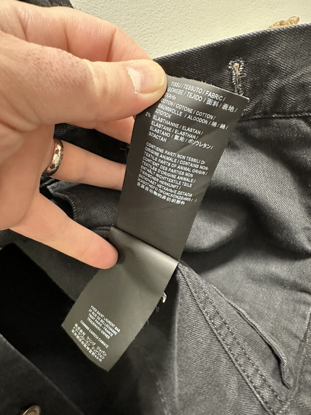 Saint Laurent Paris Saint Laurent Coated Denim jacket Size US XS / EU 42 / 0 - 5 Thumbnail