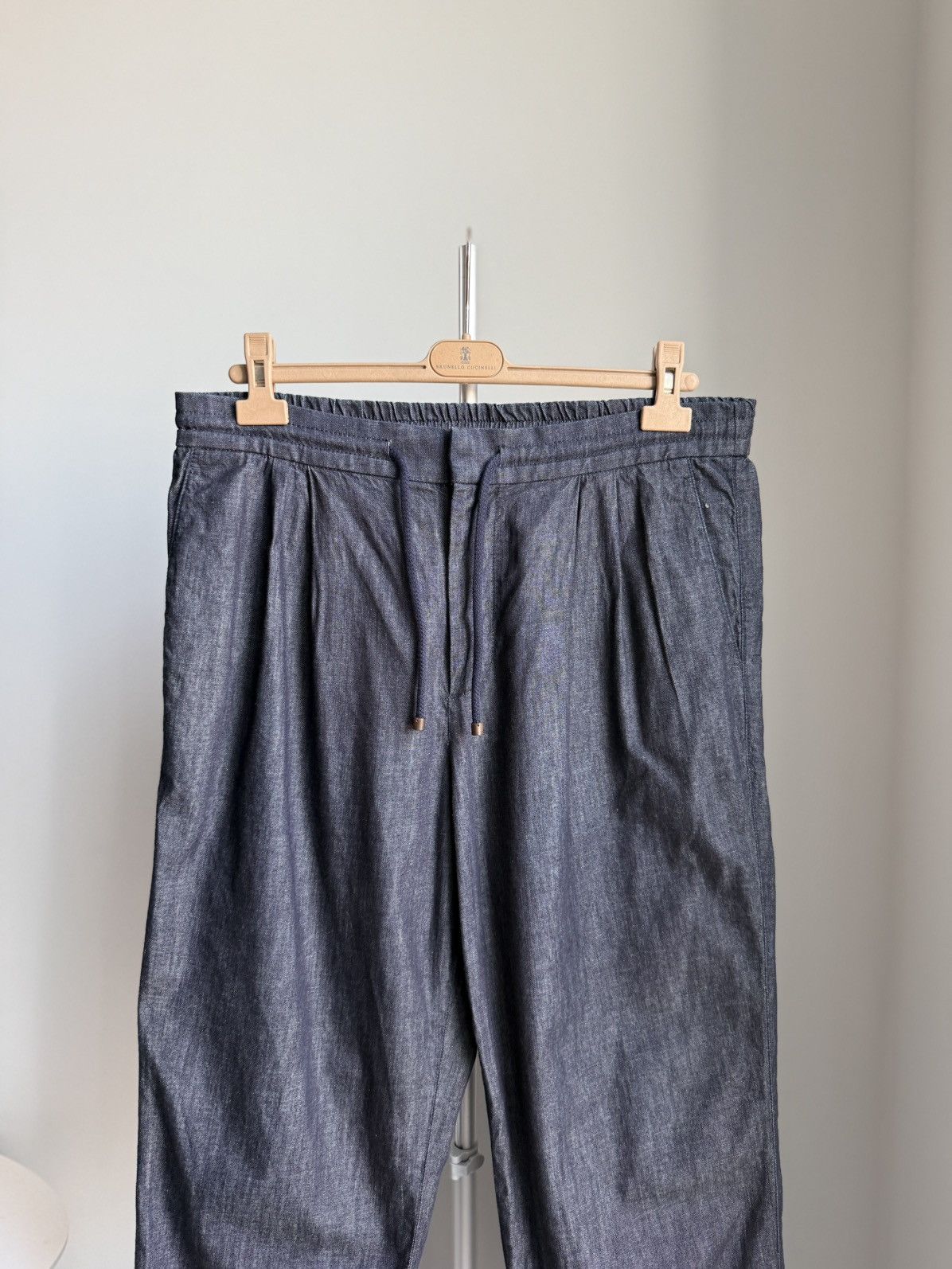 Brunello Cucinelli Brunello Cucinelli Pants Leisure Fit Drawstring Trousers Size US 34 / EU 50 - 8 Thumbnail