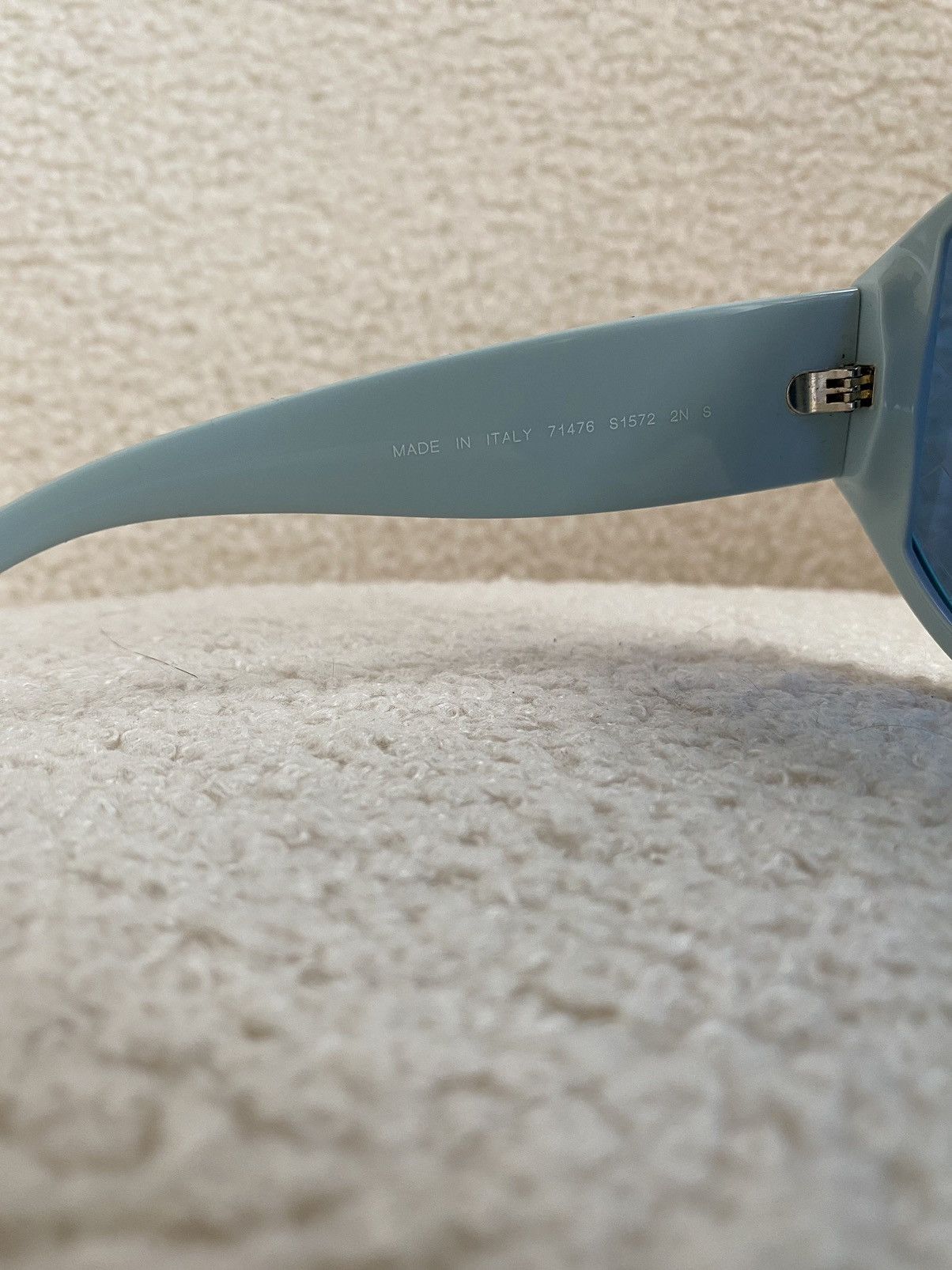 Chanel × Designer Chanel CC Ski Shield Sunglasses Turquoise Baby Blue mirror Size ONE SIZE - 9 Thumbnail