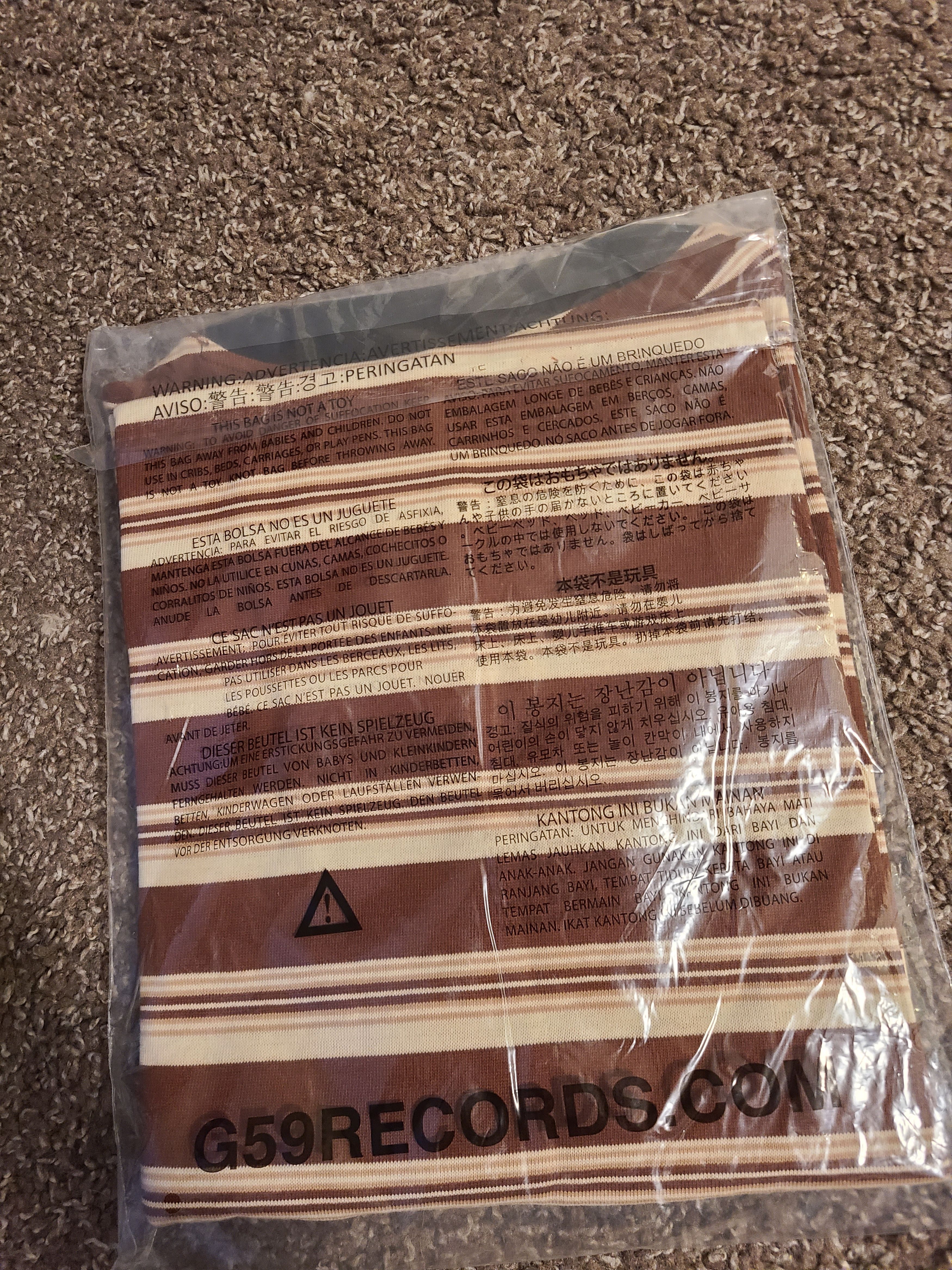 G59 Records G59 Striped Shirt - Orange Size US L / EU 52-54 / 3 - 2 Thumbnail