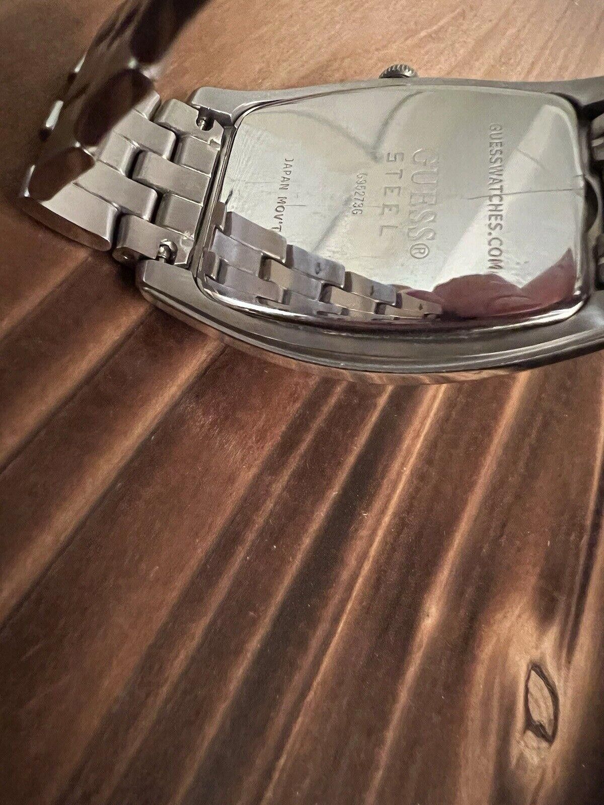 Guess Guess Steel Men’s Watch New Battery Dark Gray Dial Size ONE SIZE - 7 Thumbnail