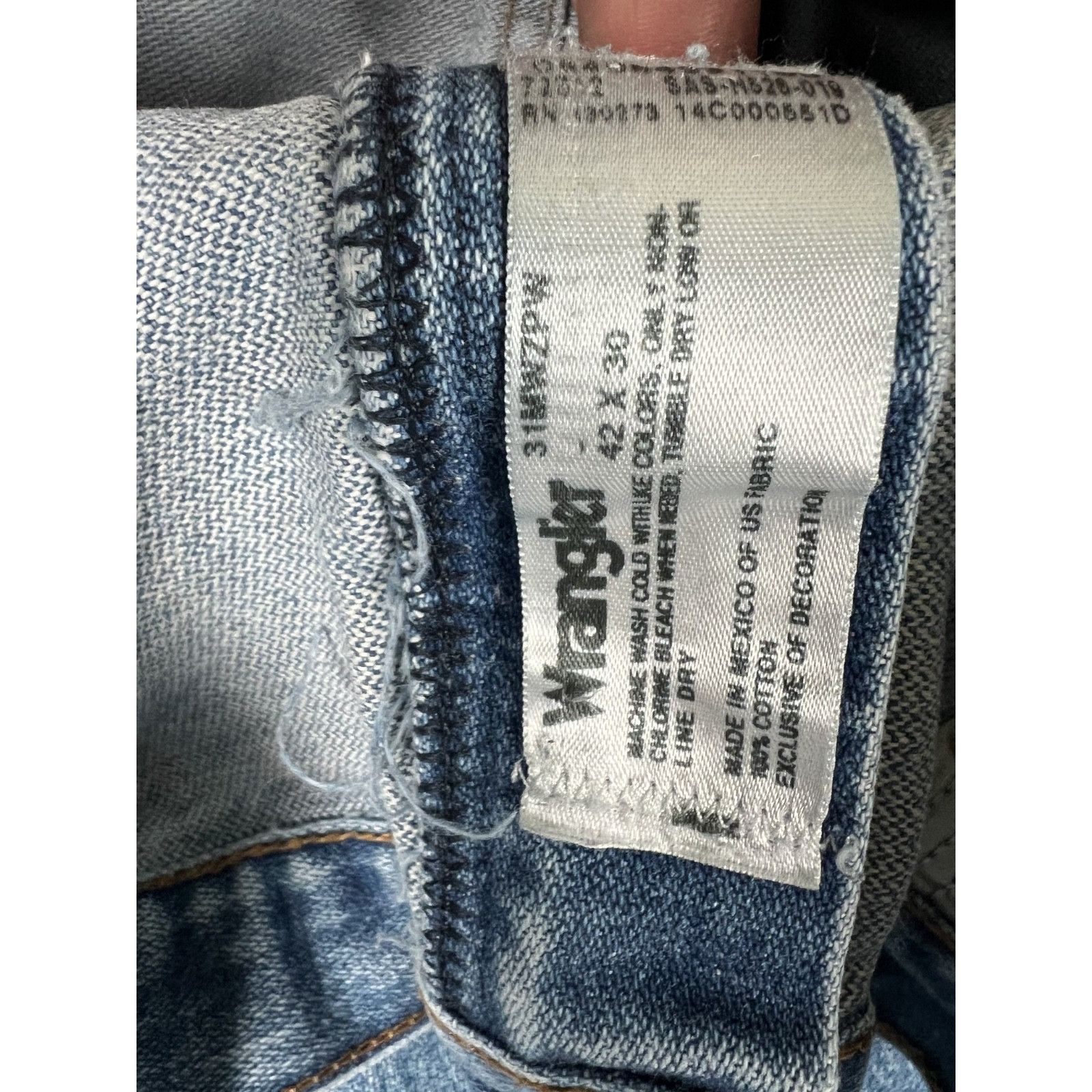 Wrangler Vintage Wrangler 31MWZ Relaxed Fit Cowboy Blue Denim Jeans S Size US 42 / EU 58 - 6 Thumbnail