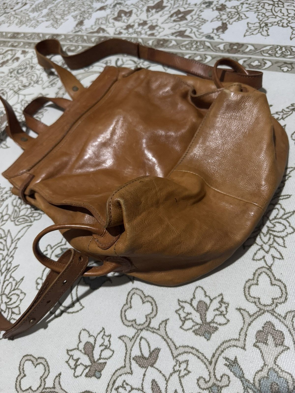 Genuine Leather × Jean Paul Gaultier Genten Riri Zipper Leather Rucksack Backpack Size ONE SIZE - 4 Thumbnail