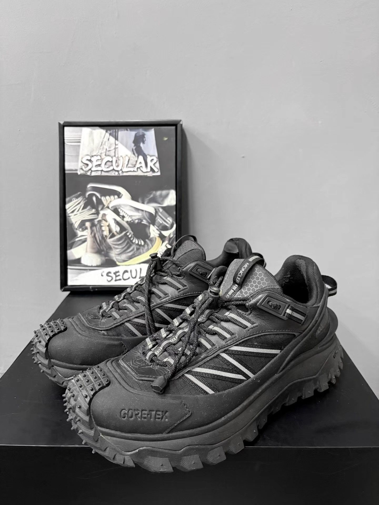 Moncler Moncler Trailgrip "Tire" Sneakers K34 Size US 8 / EU 41 - 1 Thumbnail