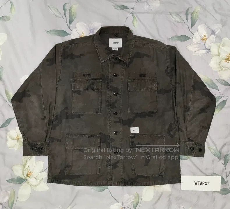 Wtaps Wtaps Dark camouflage four-pocket work shirt jacket Size US M / EU 48-50 / 2 - 1 Thumbnail