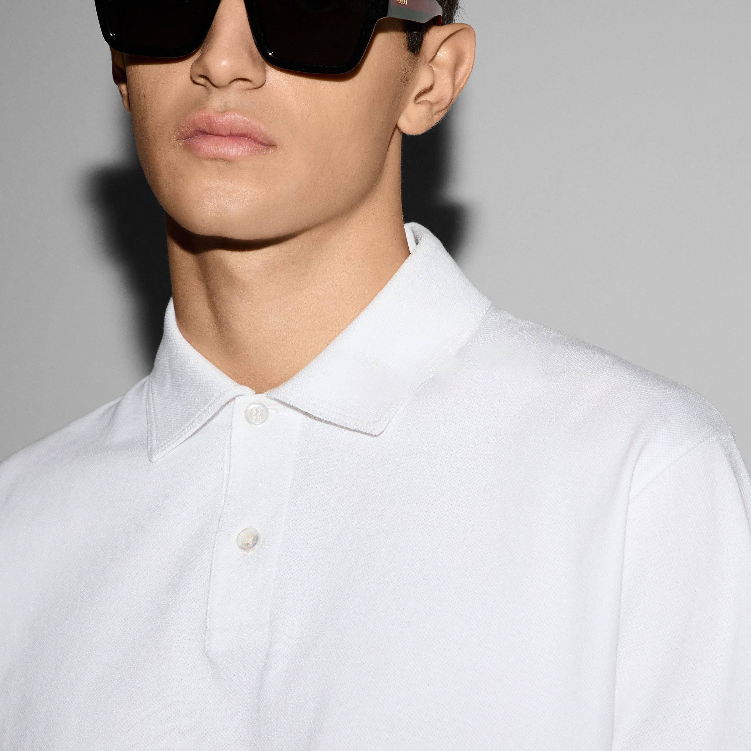 Designer White Polo Shirt – Timeless Elegance in a Wardrobe Staple Size US M / EU 48-50 / 2 - 4 Thumbnail
