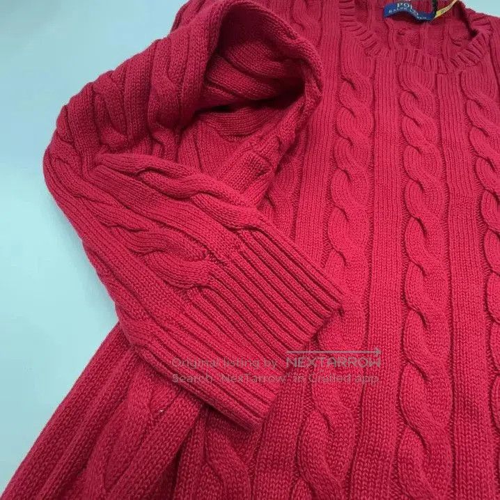 Polo Ralph Lauren Polo Ralph Lauren Cable Knit Logo Embroidered Sweater. Size US L / EU 52-54 / 3 - 7 Thumbnail