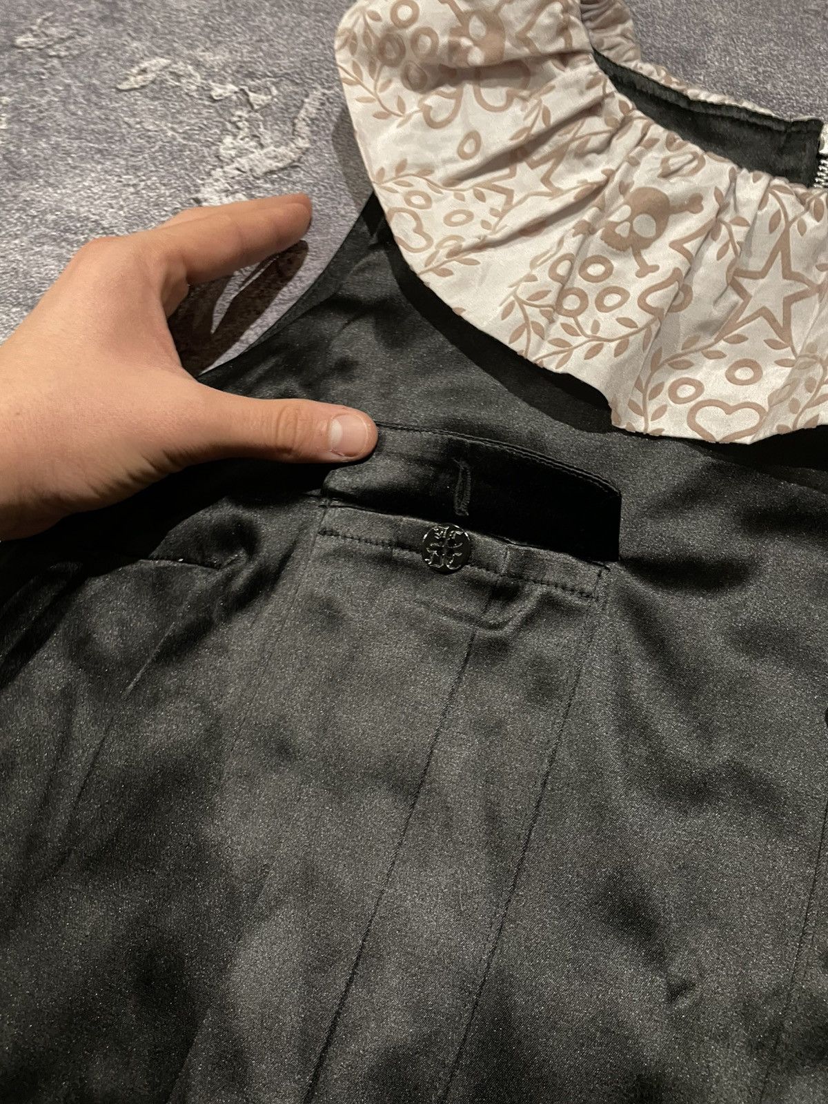 Designer × Jean Charles De Castelbajac Jean Charles De Castelbajas JC DC Black Blouses With Collar Size S / US 4 / IT 40 - 5 Thumbnail