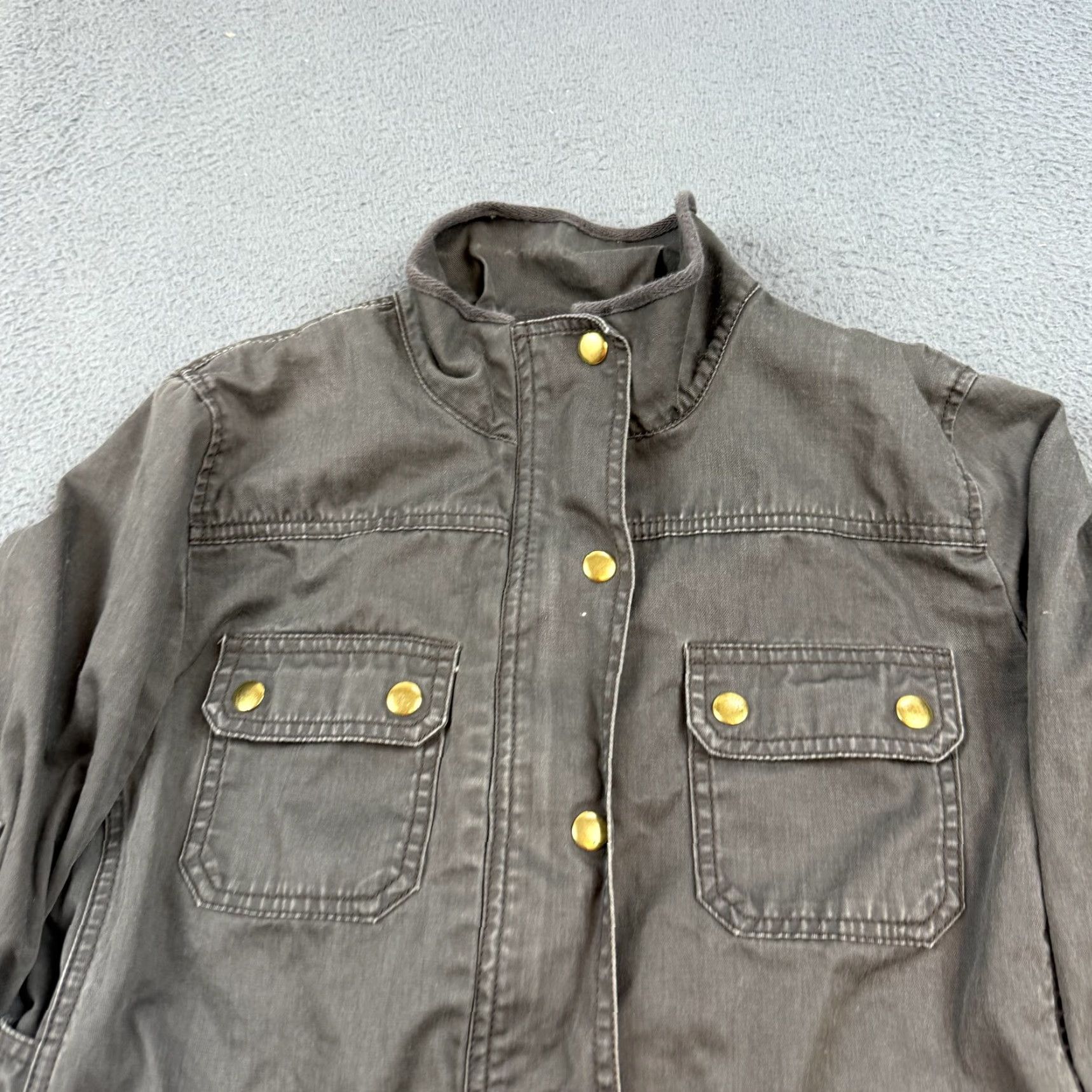 J.Crew J.CREW Field Jacket Mens Medium Bedford Military Jacket Green Pockets Relaxed Workwear Size M / US 6-8 / IT 42-44 - 4 Thumbnail