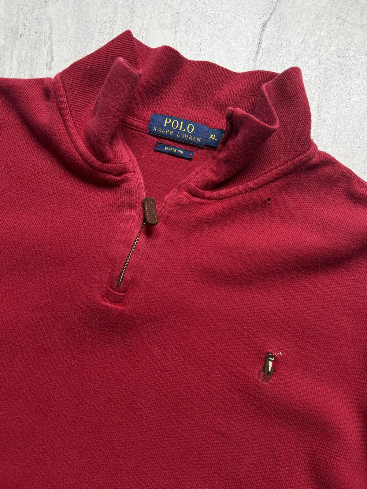 Polo Ralph Lauren Vintage Polo Ralph Quarter Zip Up Jacket Sweatshirt Hoodie Size US XL / EU 56 / 4 - 5 Thumbnail