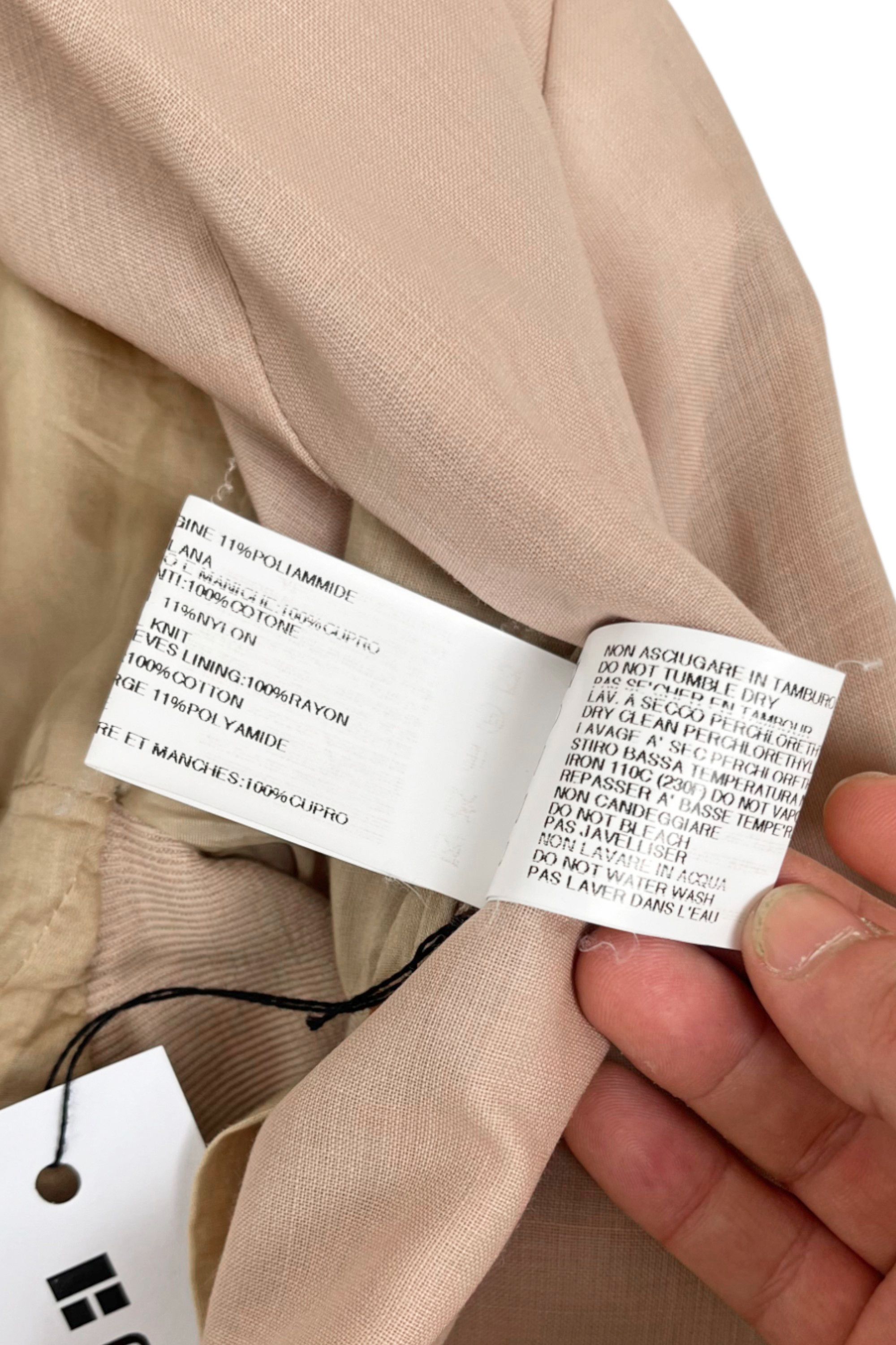 Rick Owens S/S 2012 "NASKA" Flesh One Button Blazer Size M / US 6-8 / IT 42-44 - 11 Thumbnail