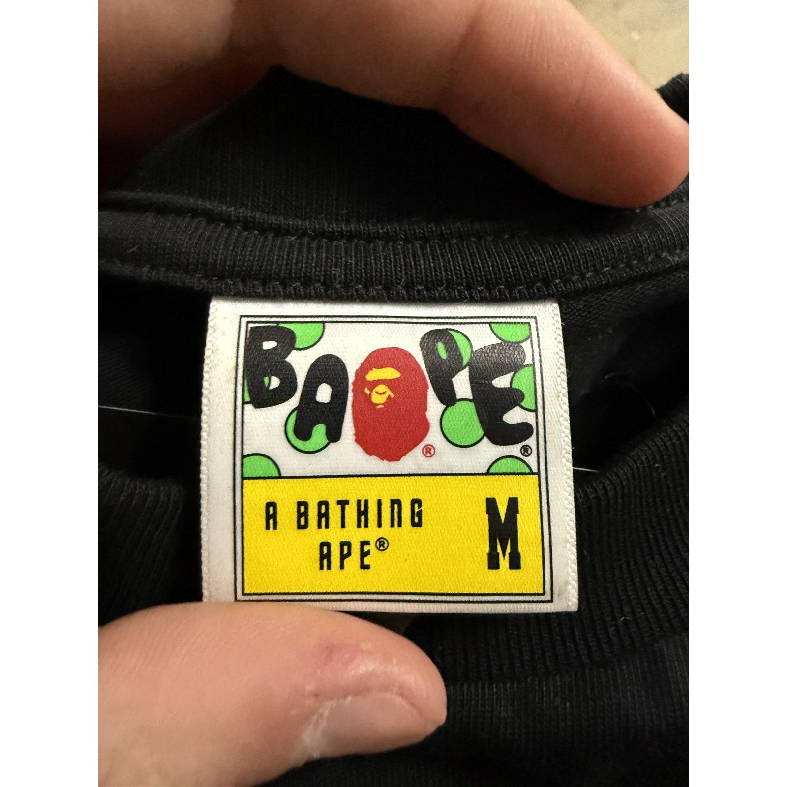 Bape Bape Trademark Tee Black Used Medium Size US M / EU 48-50 / 2 - 3 Thumbnail