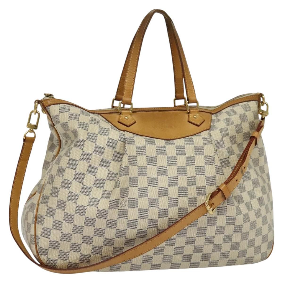 LOUIS VUITTON Damier Azur Syracuse GM Shoulder Bag N41111