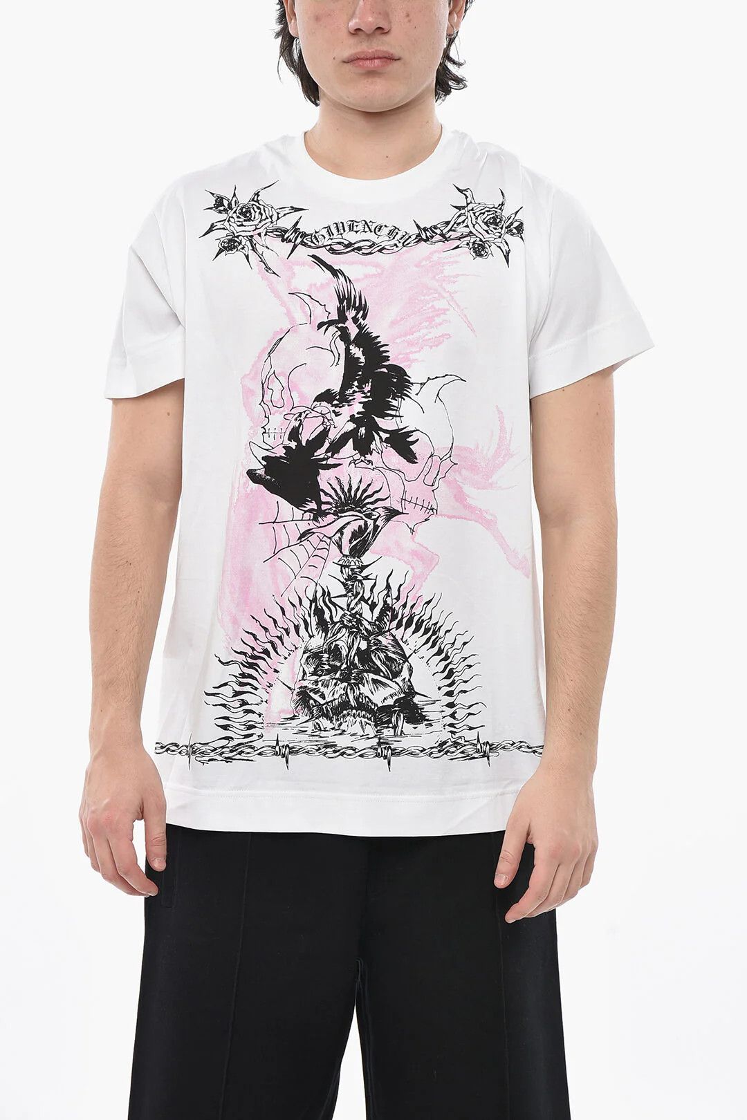 og1mm0326 Cotton Crewneck T-Shirt in White