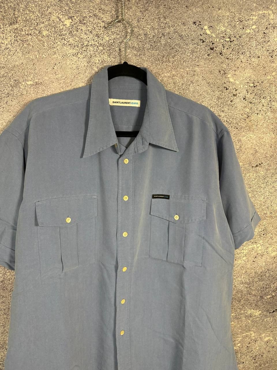 Designer × Saint Laurent Paris × Vintage Vintage Saint Laurent Paris Jeans Shirt XL size Size US XL / EU 56 / 4 - 2 Thumbnail