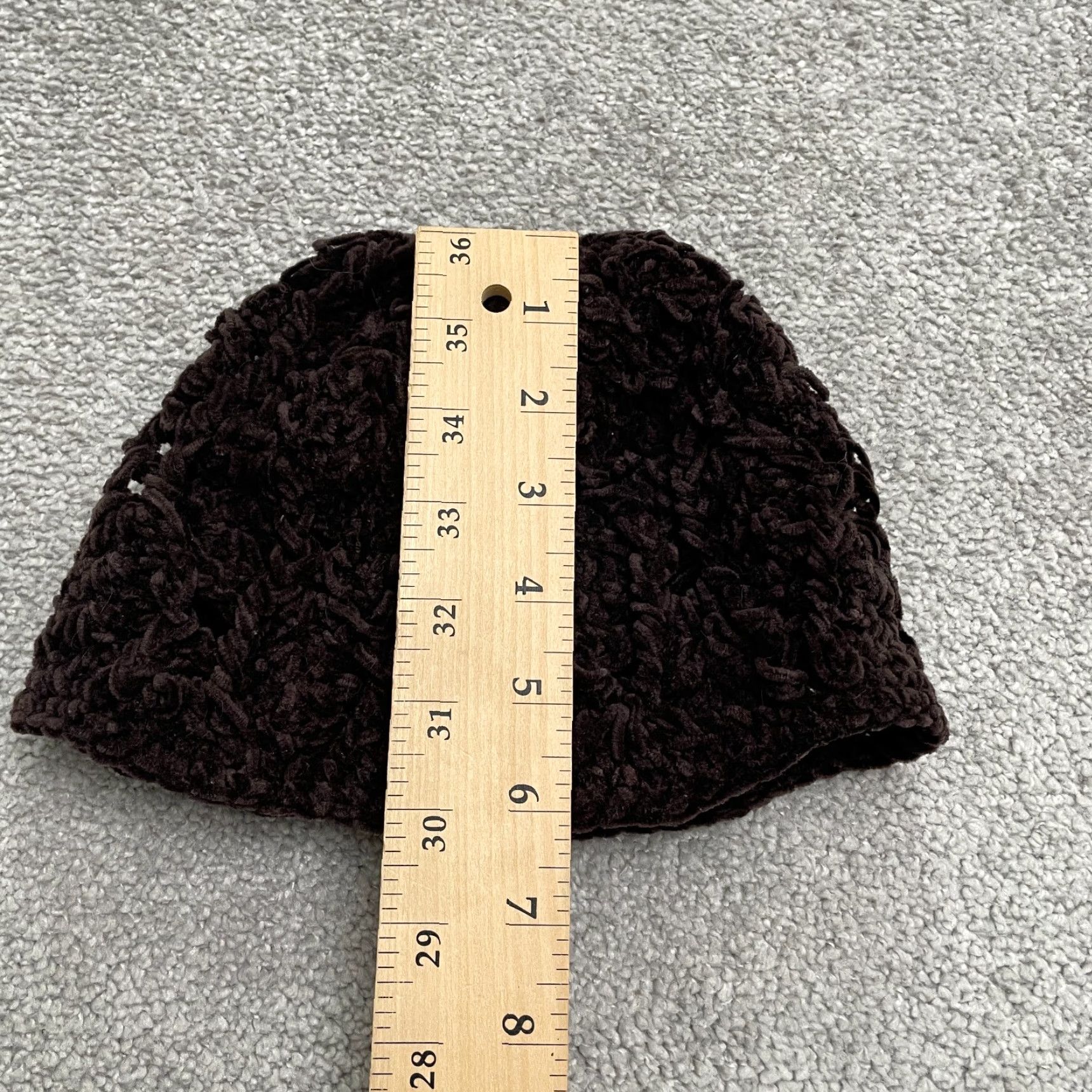 Vintage Scala Collezione Beanie Womens One Size Brown Acrylic Knit Hat Crochet Accents Boho Outdoor Fall Winter Seasonal Size ONE SIZE - 6 Thumbnail