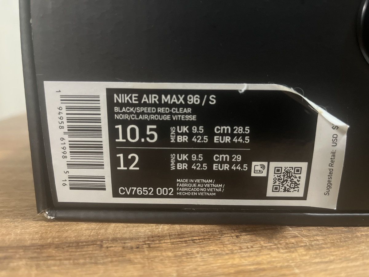 Nike × Supreme Supreme x Nike Air Max 96 Size US 10.5 / EU 43-44 - 5 Thumbnail