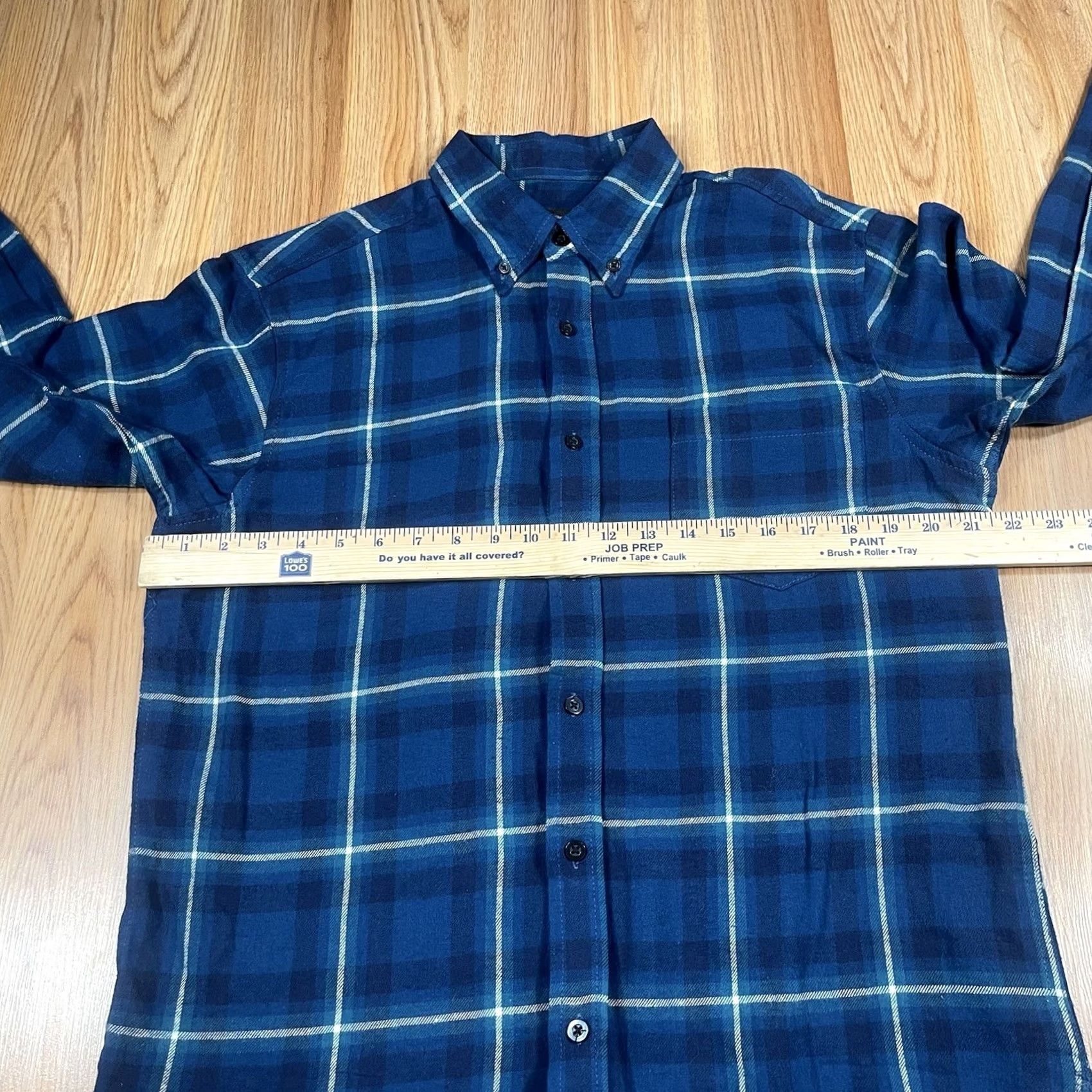 Brooks Dawson & Brooks Flannel Shirt Medium M Plaid Cotton Long Sleeve Button Down Mens Size US M / EU 48-50 / 2 - 5 Thumbnail