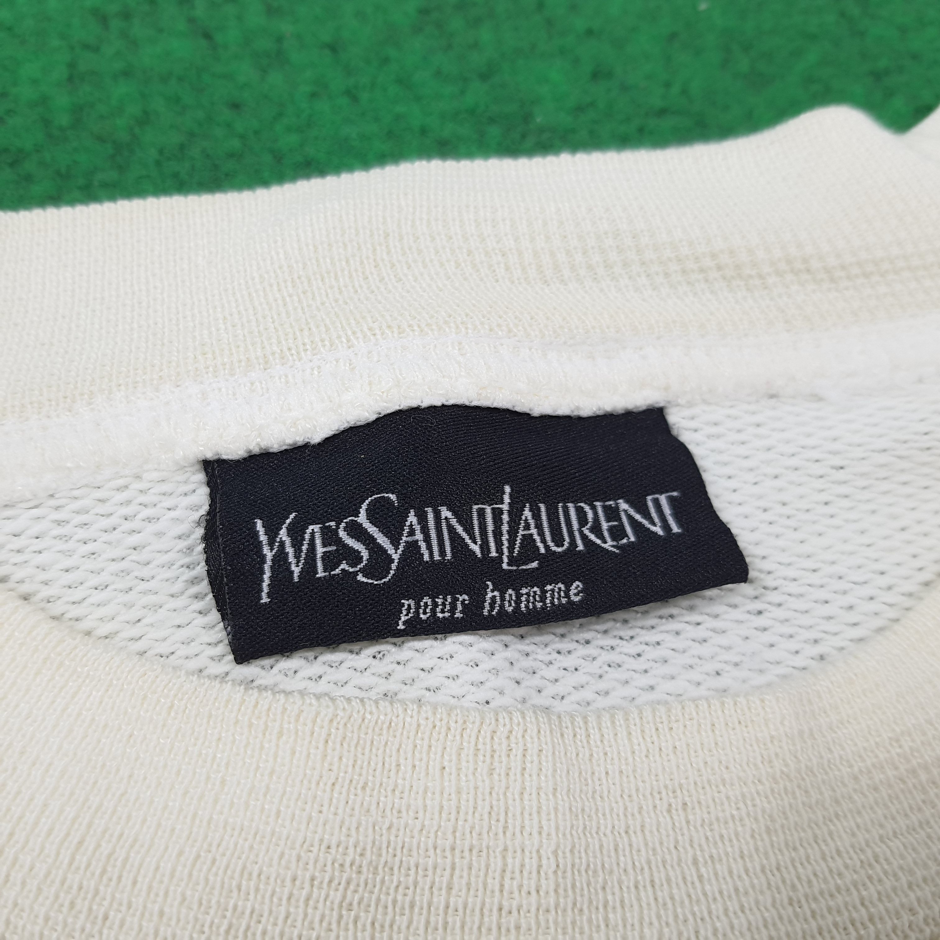 Vintage × Yves Saint Laurent Vintage Yves Saint Laurent White Embroidery Sweatshirt Size US XS / EU 42 / 0 - 4 Thumbnail