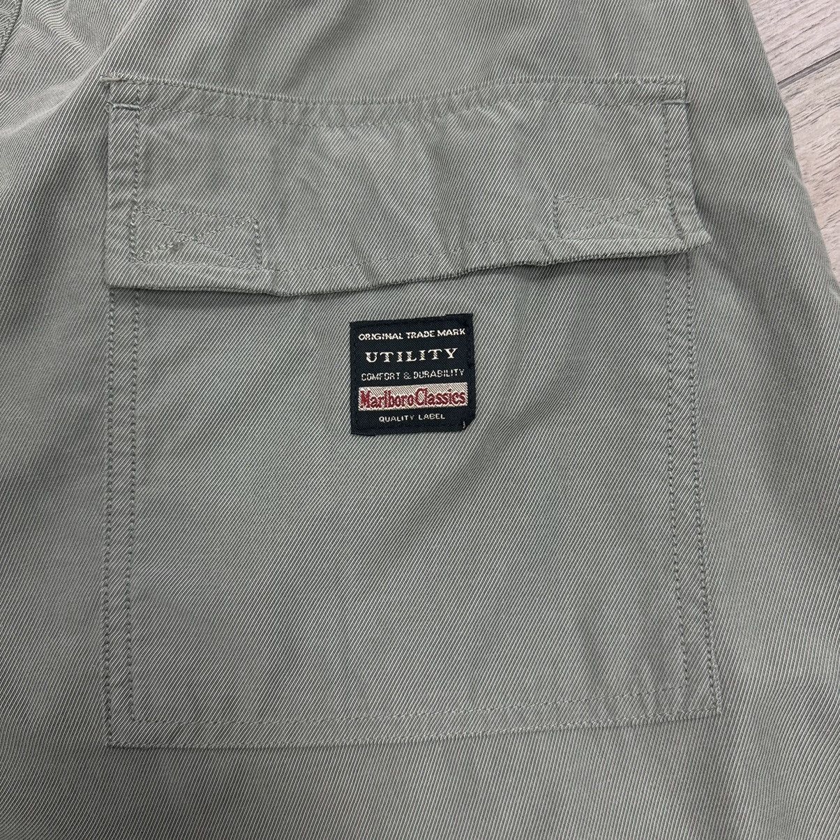 Marlboro Vintage Marlboro Classics Y2K Utility Cargo Beige Pants Size US 33 - 16 Thumbnail